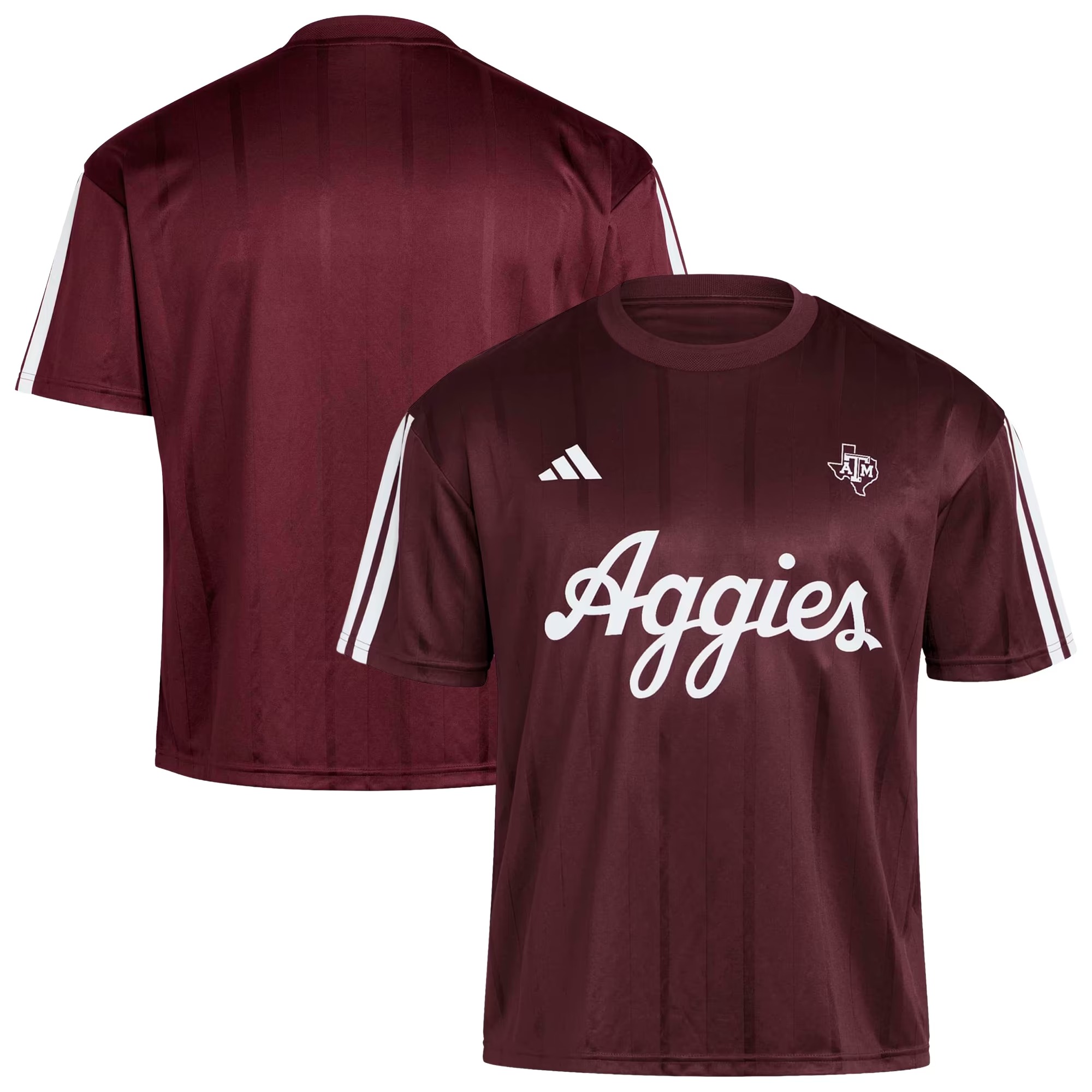Hunk Wear - Texas A&M Aggies adidas Soccer Fashion Jersey - Maroon