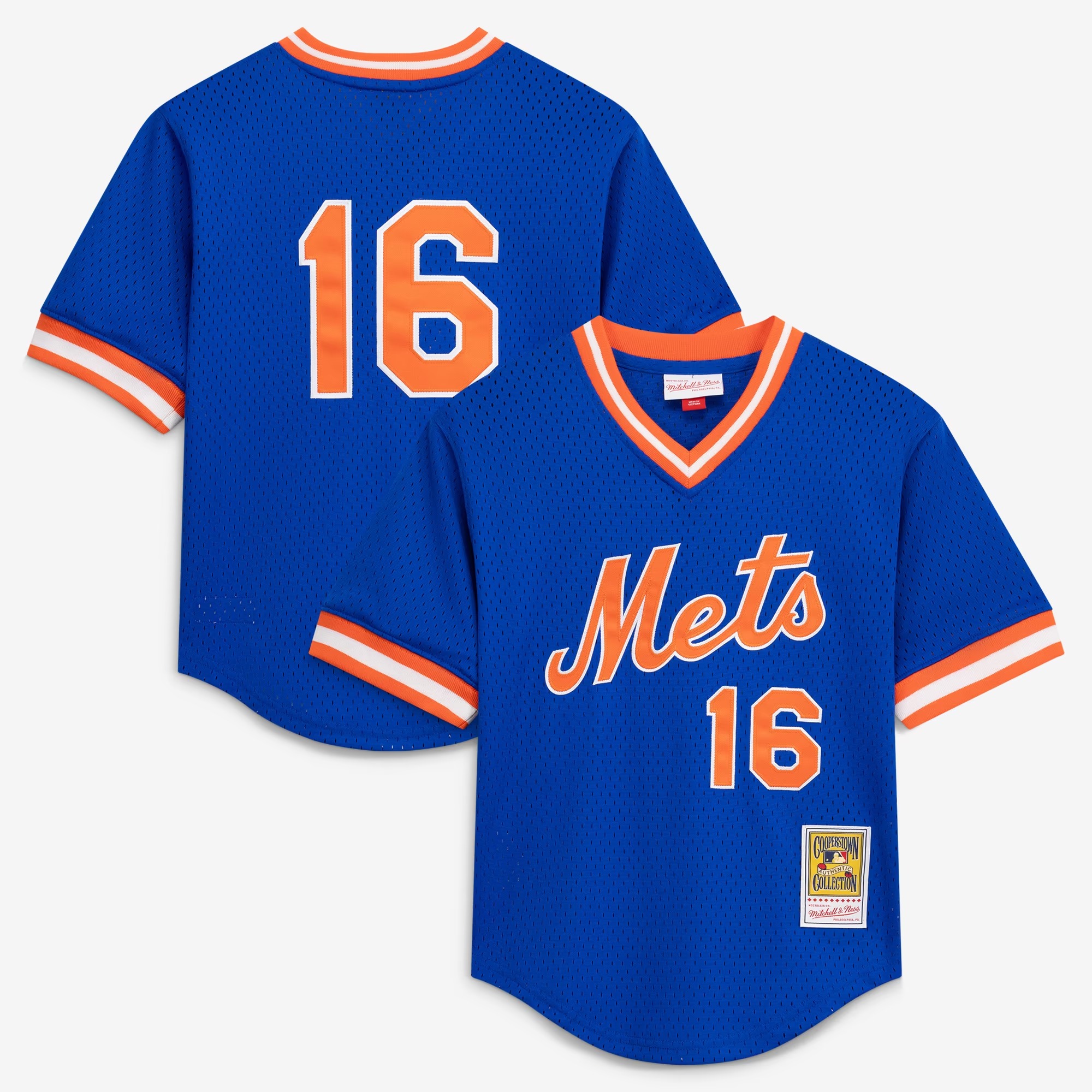Hunk Wear - Mitchell & Ness Dwight Gooden New York Mets Youth Royal Mesh Batting Practice Jersey