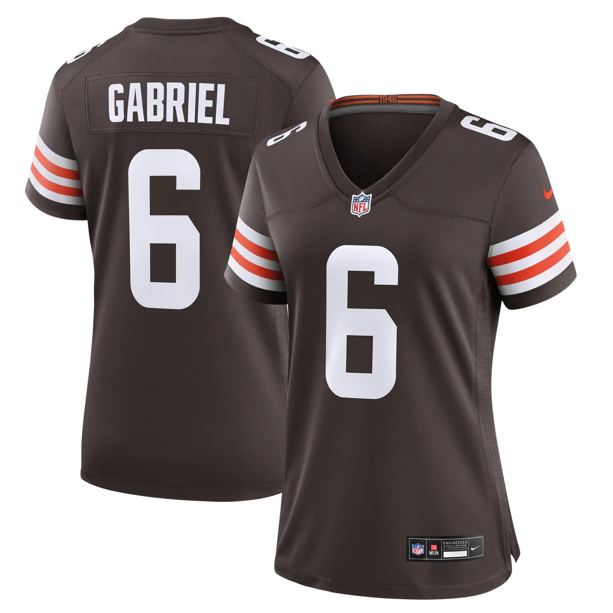 Hunk Wear - Dillon Gabriel Cleveland Browns Nike Women's Team Game Jersey - Brown