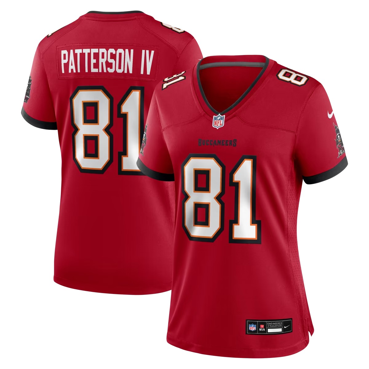 Hunk Wear - Dean Patterson IV Tampa Bay Buccaneers Nike Women's Team Game Jersey - Red