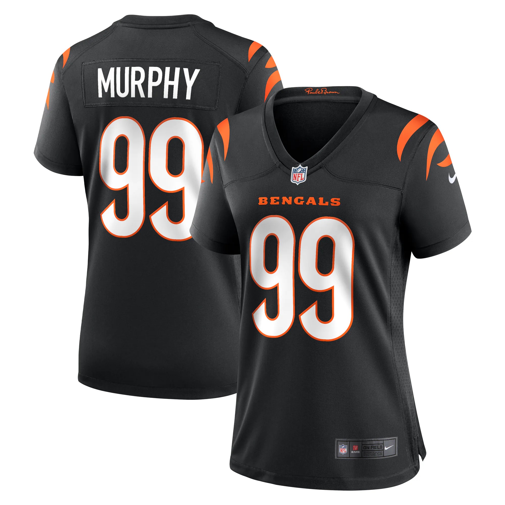 Hunk Wear - Myles Murphy Cincinnati Bengals Nike Women's Team Game Jersey - Black