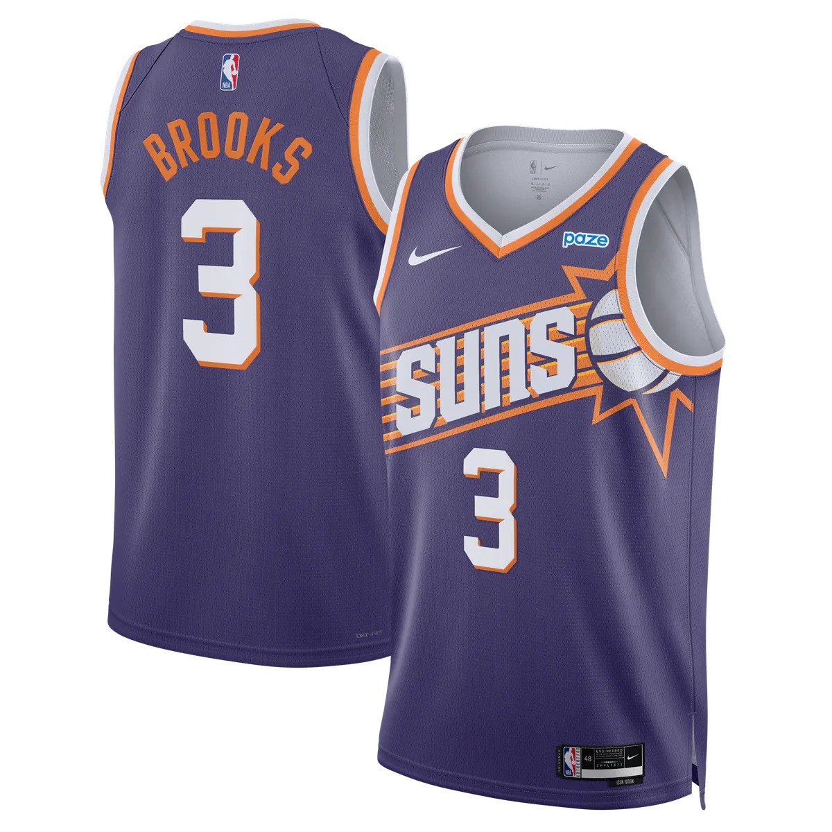 Hunk Wear - Dillon Brooks Phoenix Suns Nike Unisex Swingman Jersey - Icon Edition - Purple