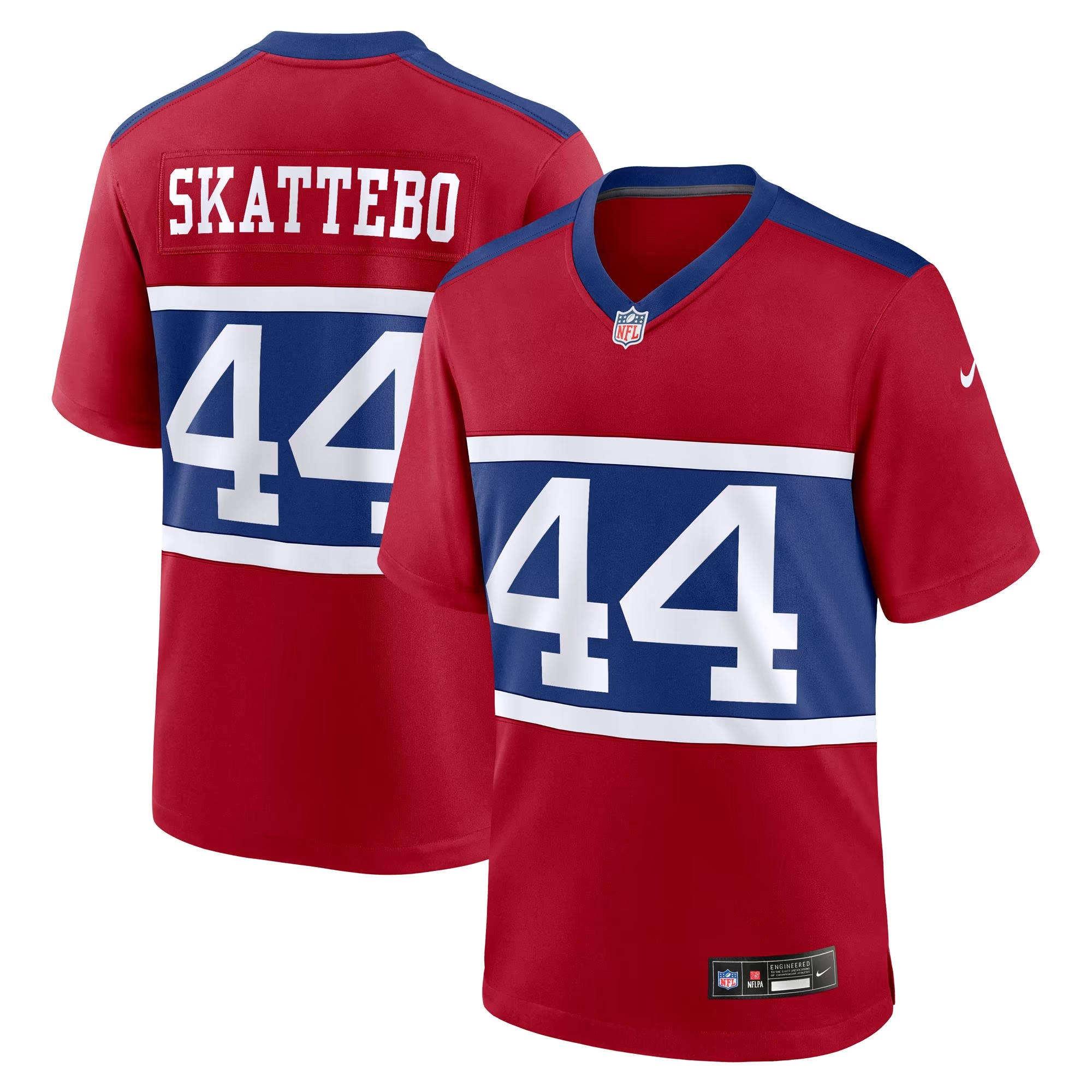 Hunk Wear - Cam Skattebo New York Giants Nike Alternate Century Red Game Jersey - Red