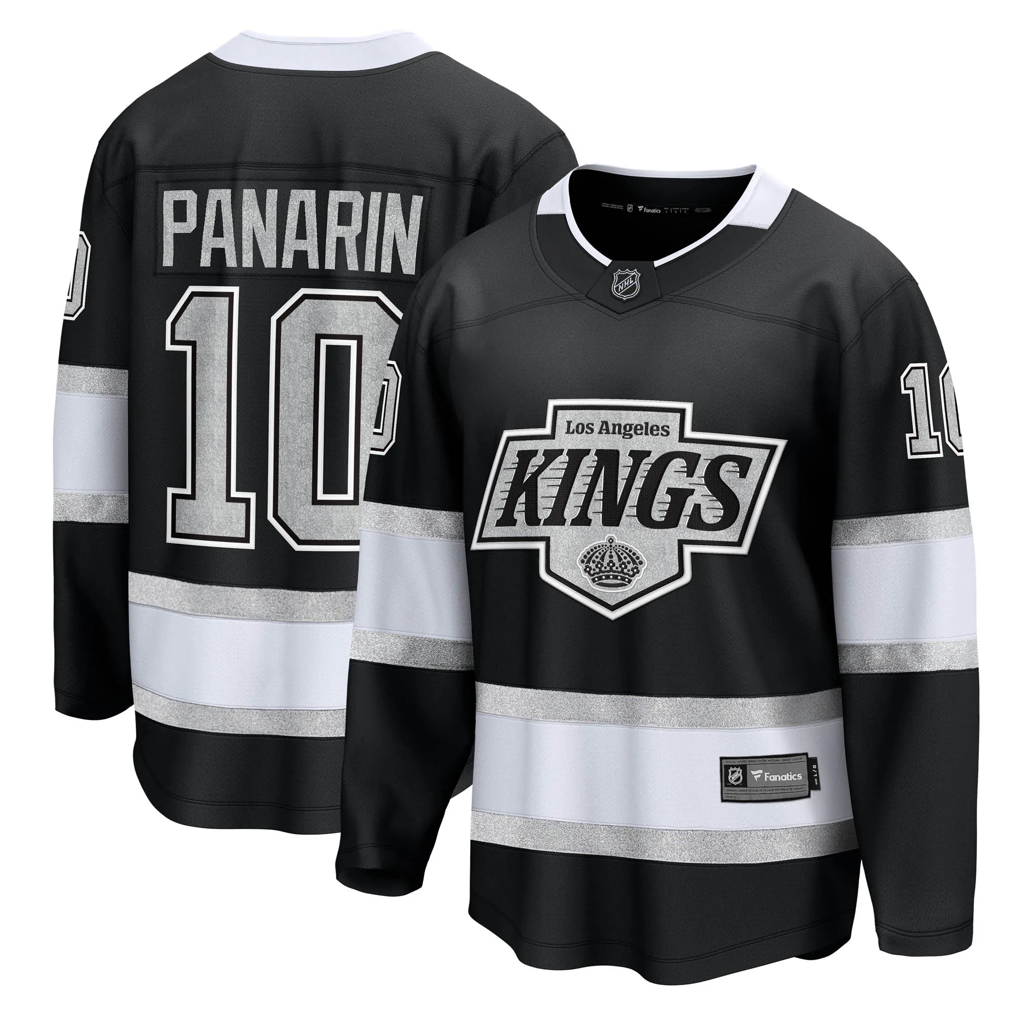 Hunk Wear - Artemi Panarin Los Angeles Kings Fanatics Home Breakaway Jersey - Black