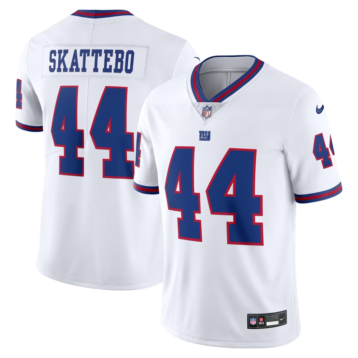 Hunk Wear - Cam Skattebo New York Giants Nike Vintage White Vapor Untouchable Stitched Limited Jersey - White