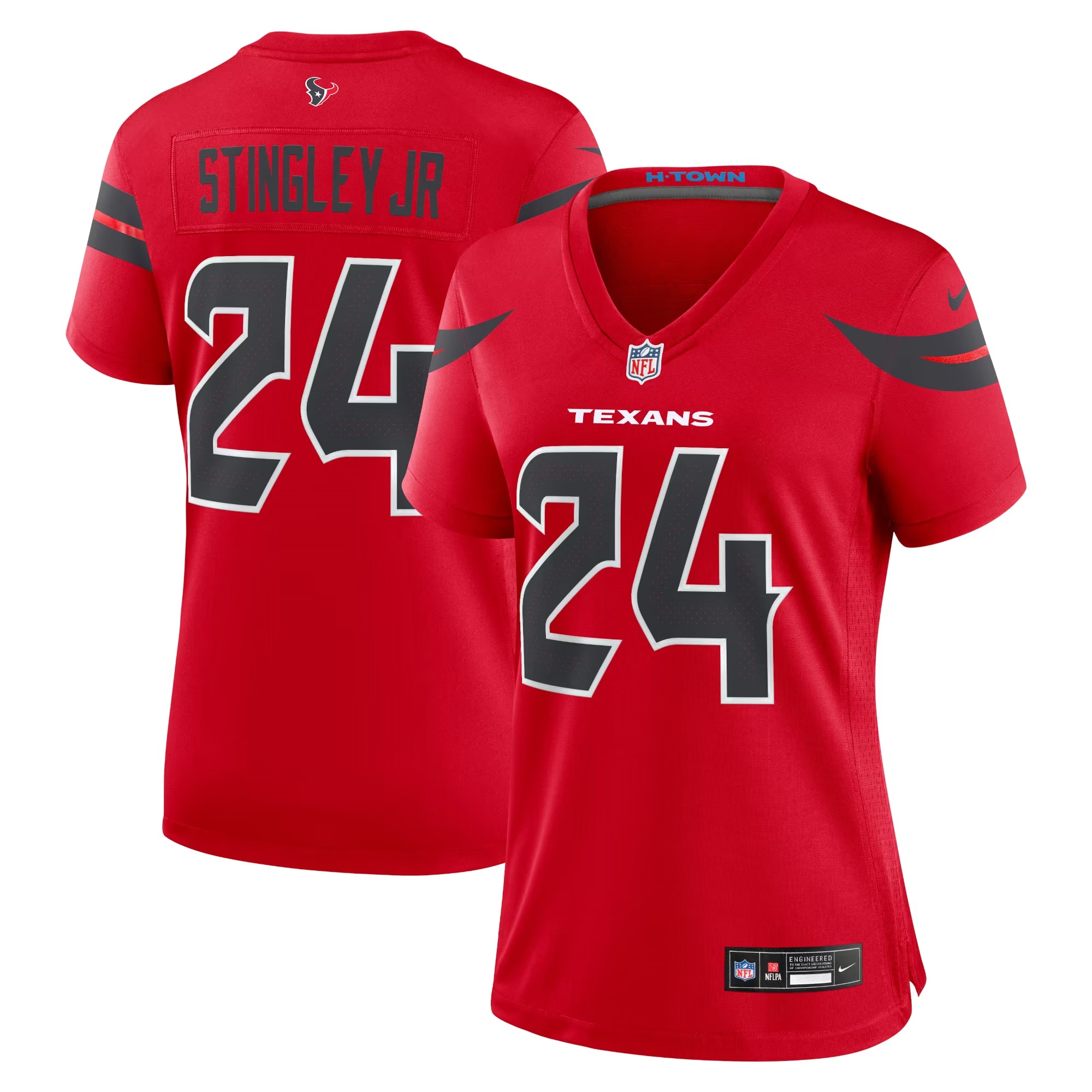 Hunk Wear - Derek Stingley Jr. Houston Texans Nike Women's Alternate Game Jersey - Red