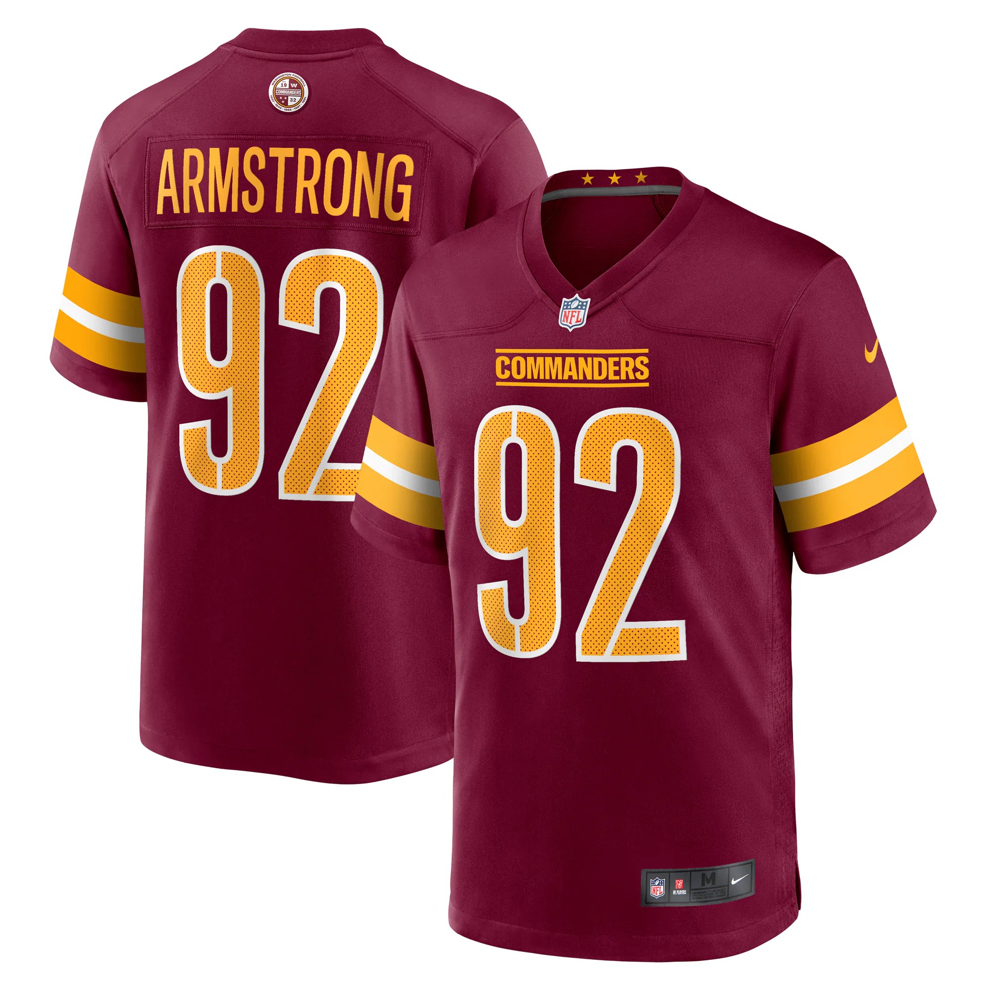 Hunk Wear - Dorance Armstrong Washington Commanders Nike Game Jersey - Burgundy