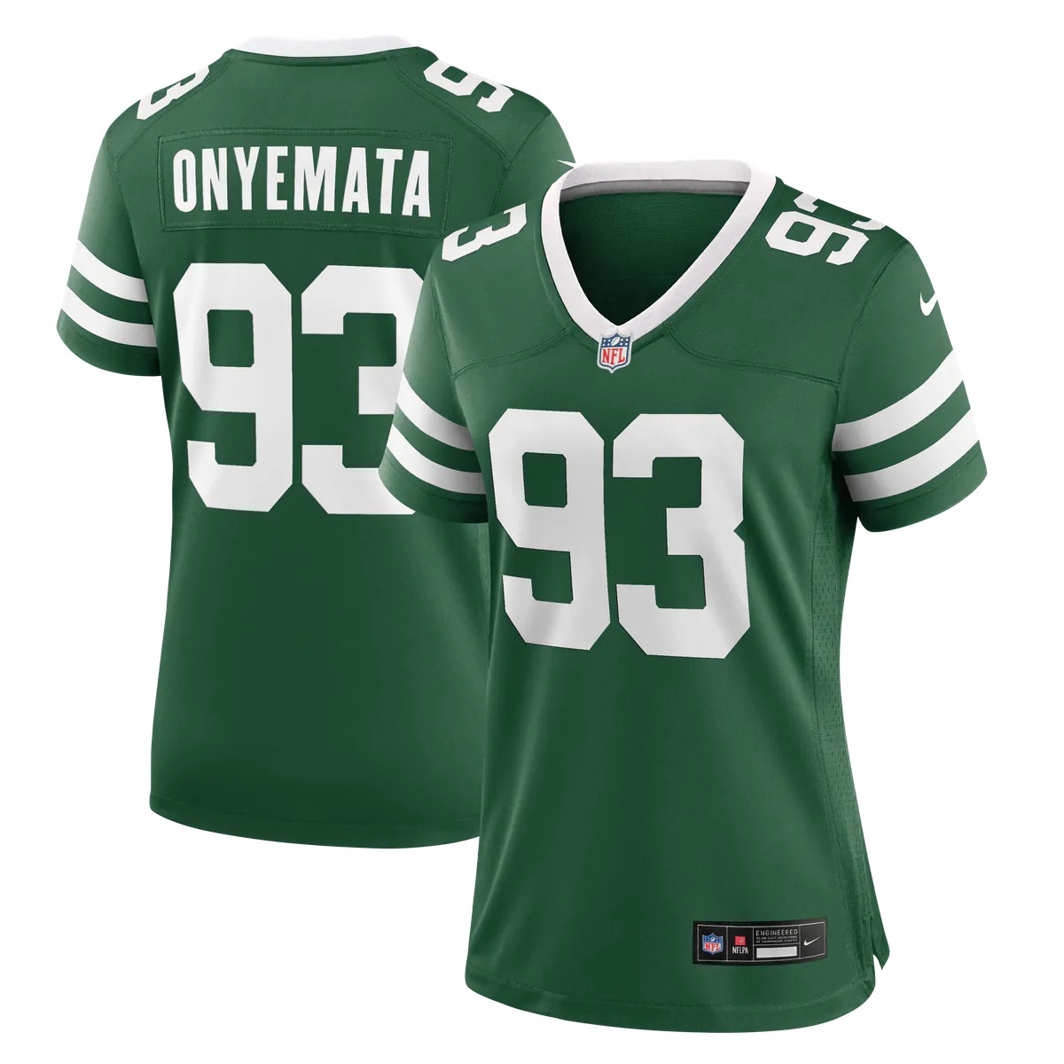 Hunk Wear - David Onyemata New York Jets Nike Women's Team Game Jersey - Legacy Green
