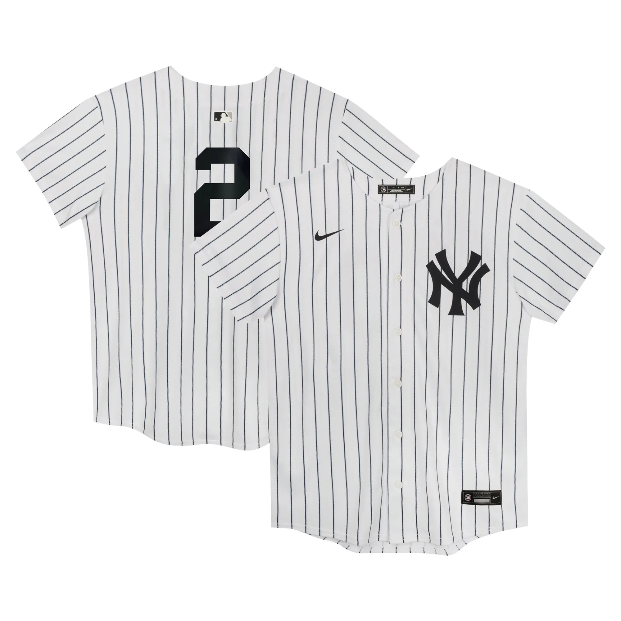Hunk Wear - Derek Jeter New York Yankees Nike Preschool Home Game Jersey - White
