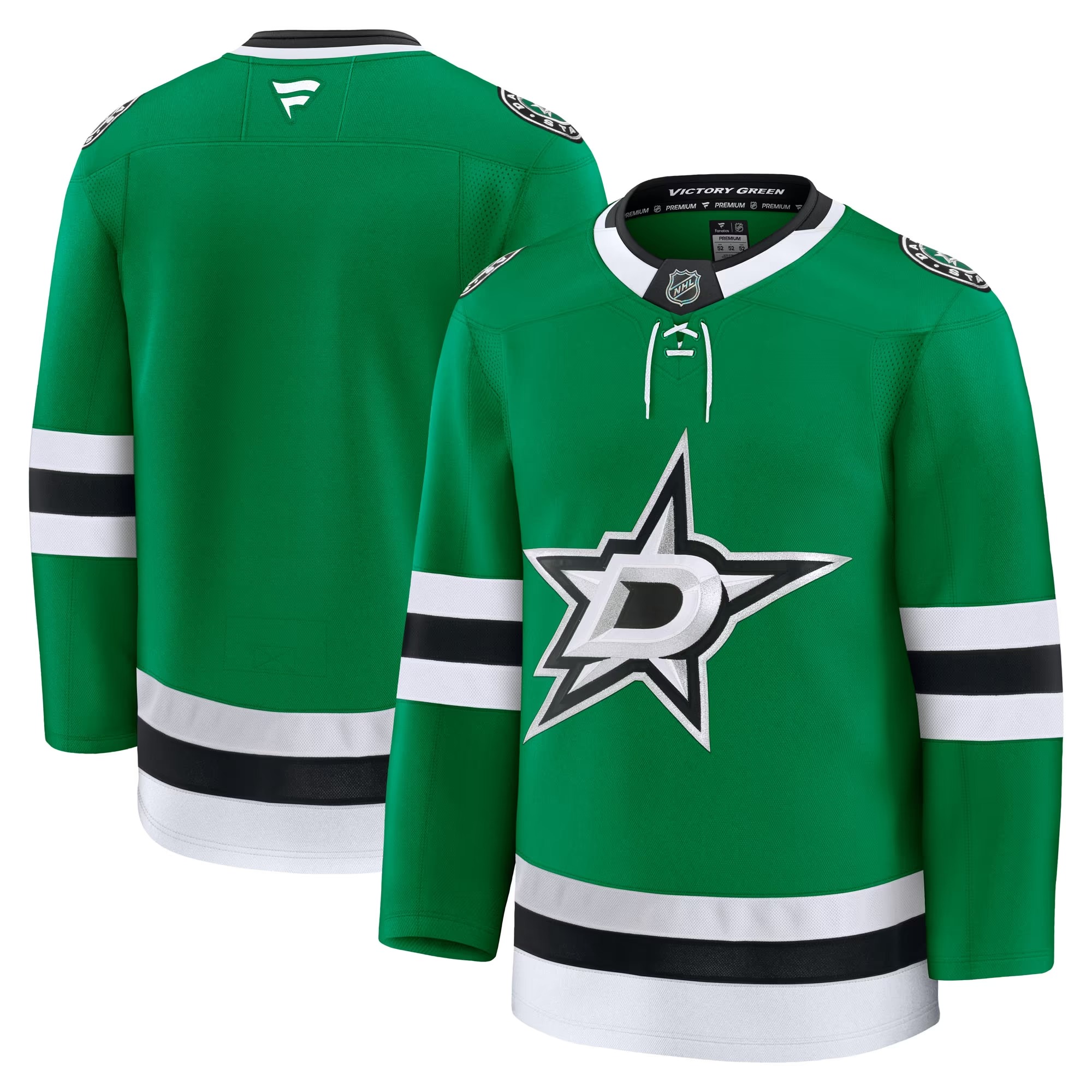 Hunk Wear - Dallas Stars Fanatics Home Premium Jersey - Kelly Green