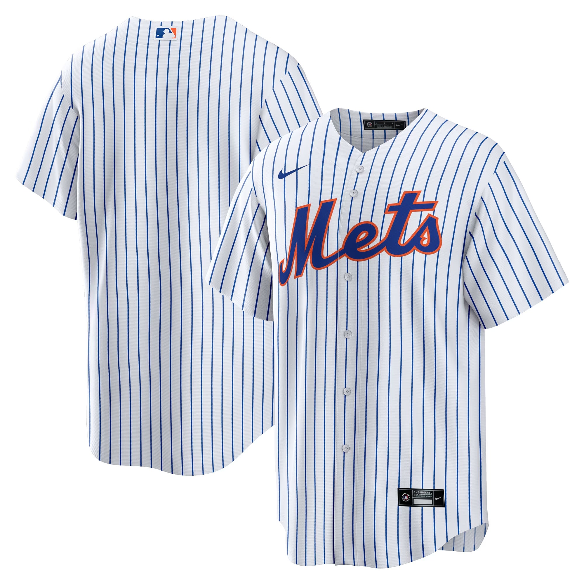 Hunk Wear - New York Mets Nike Home Big & Tall Replica Jersey - White