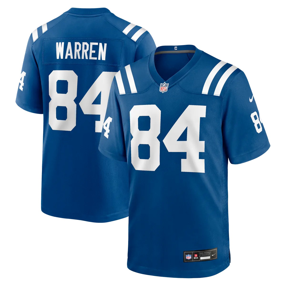 Hunk Wear - Tyler Warren Indianapolis Colts Nike Team Game Jersey - Royal