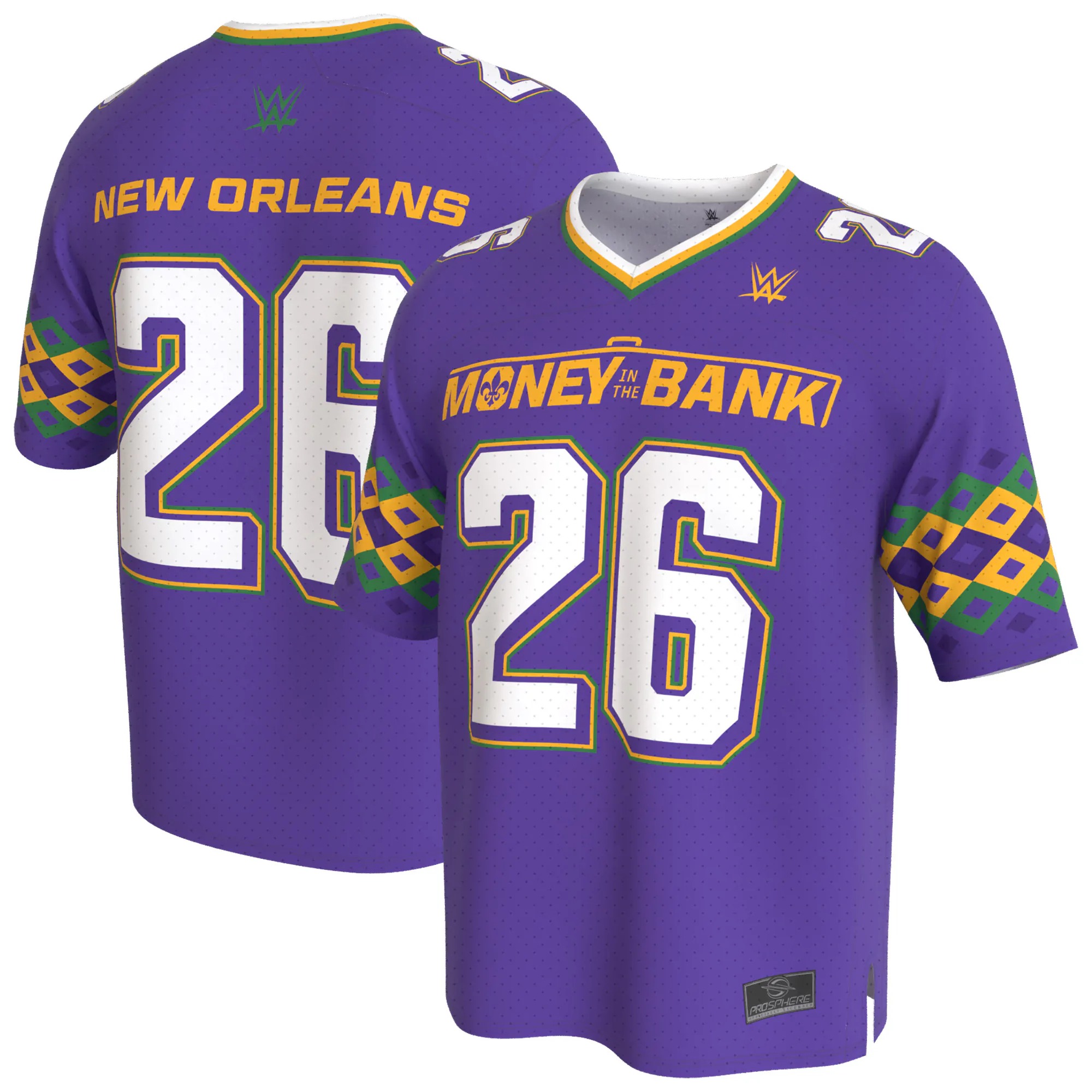 Hunk Wear - ProSphere Money In The Bank 2026 Football Jersey - Purple
