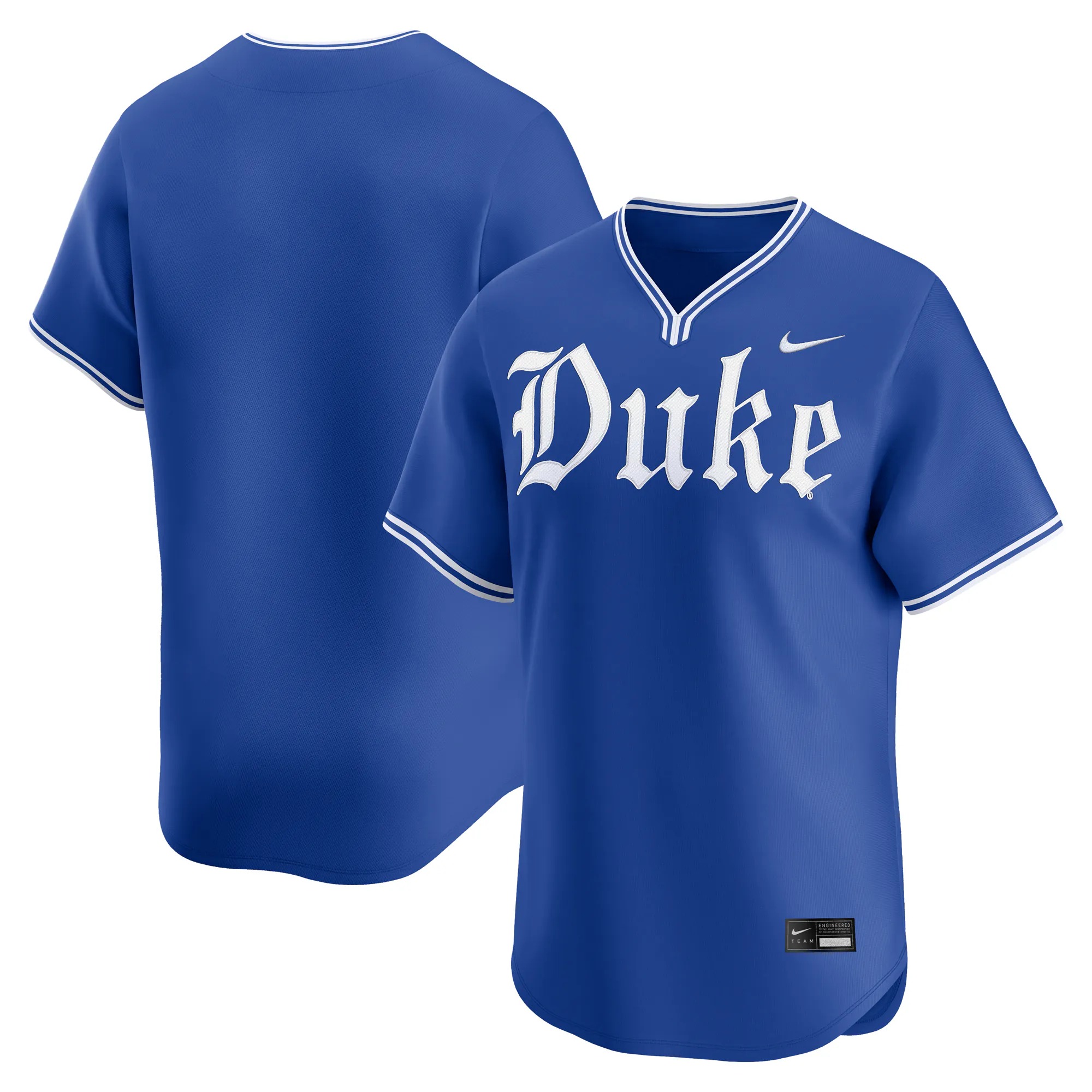 Hunk Wear - Duke Blue Devils Nike Baseball Limited Jersey - Royal