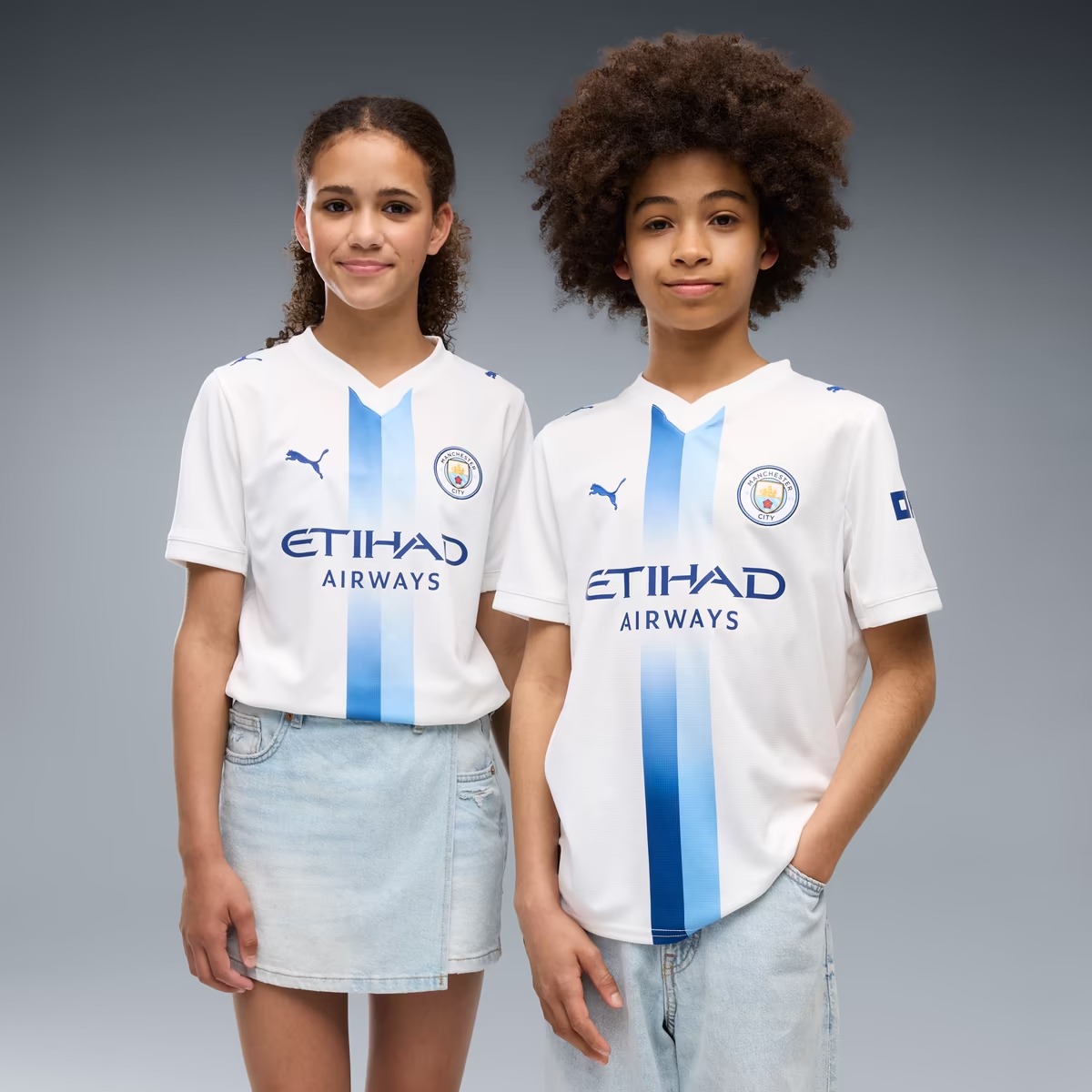 Hunk Wear - Manchester City Puma Youth 2026_27 Third Replica Jersey - White