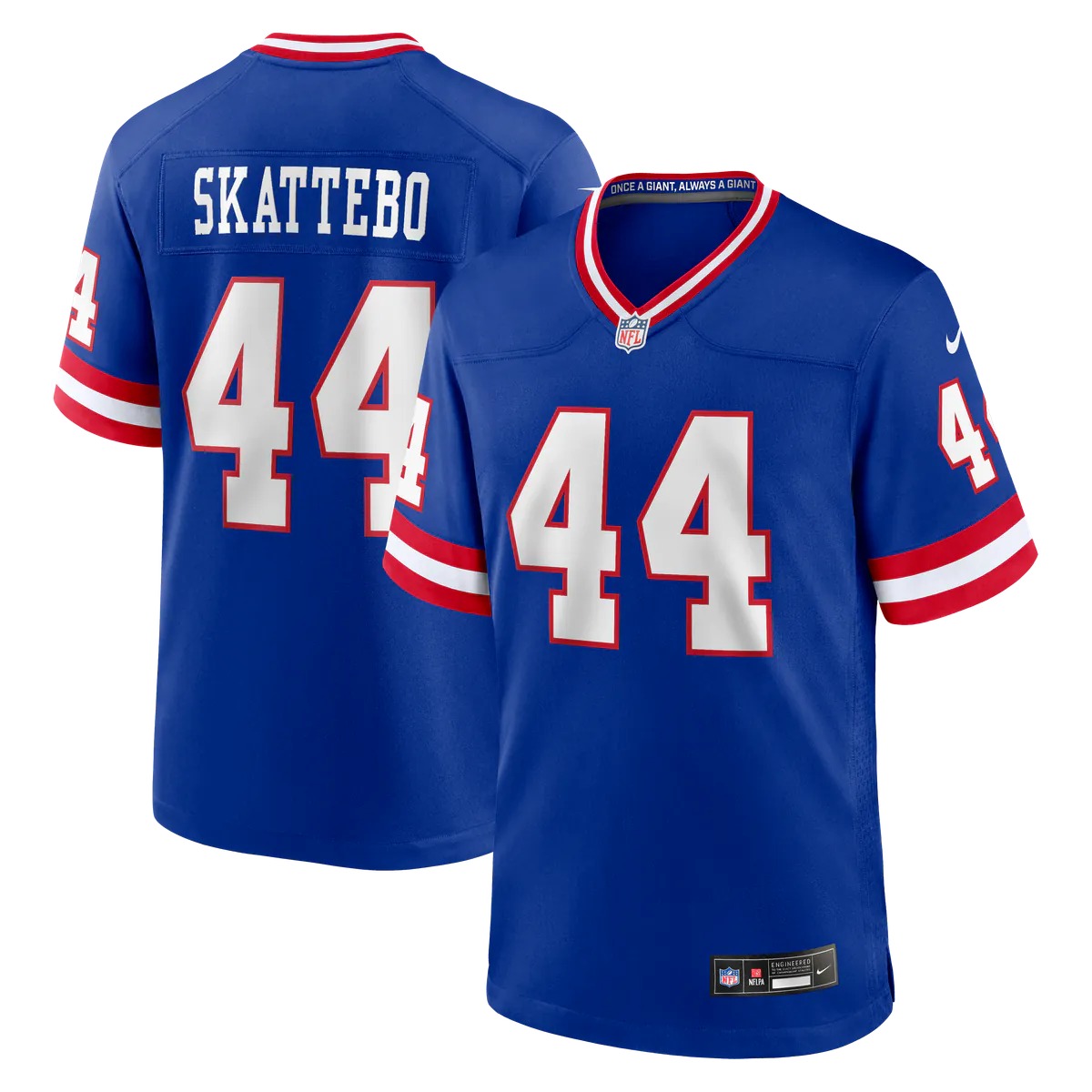 Hunk Wear - Cam Skattebo New York Giants Nike Alternate 2 Legacy Game Jersey - Royal