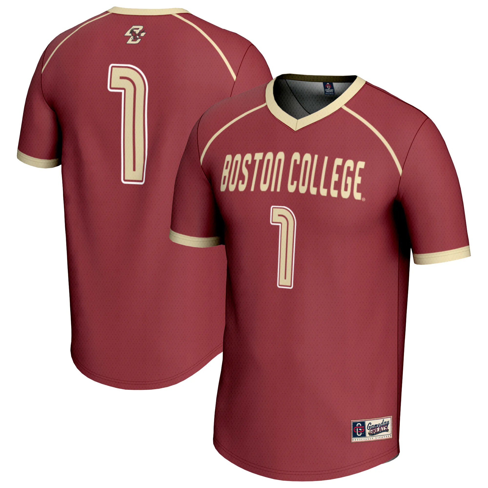 Hunk Wear - #1 Boston College Eagles GameDay Greats Unisex Lightweight Women's Lacrosse Fashion Jersey - Maroon