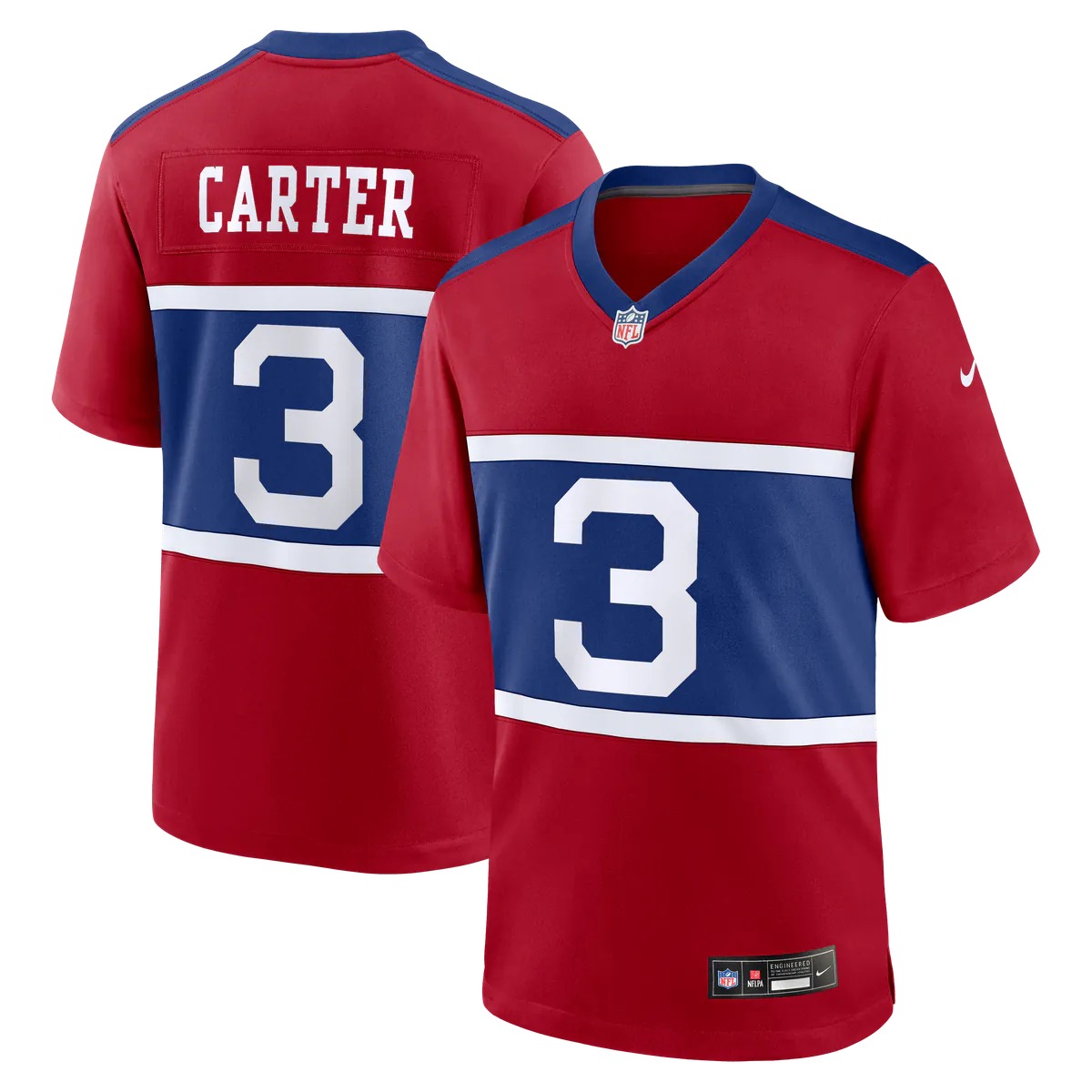 Hunk Wear - New York Giants Nike Alternate Game Jersey - Red