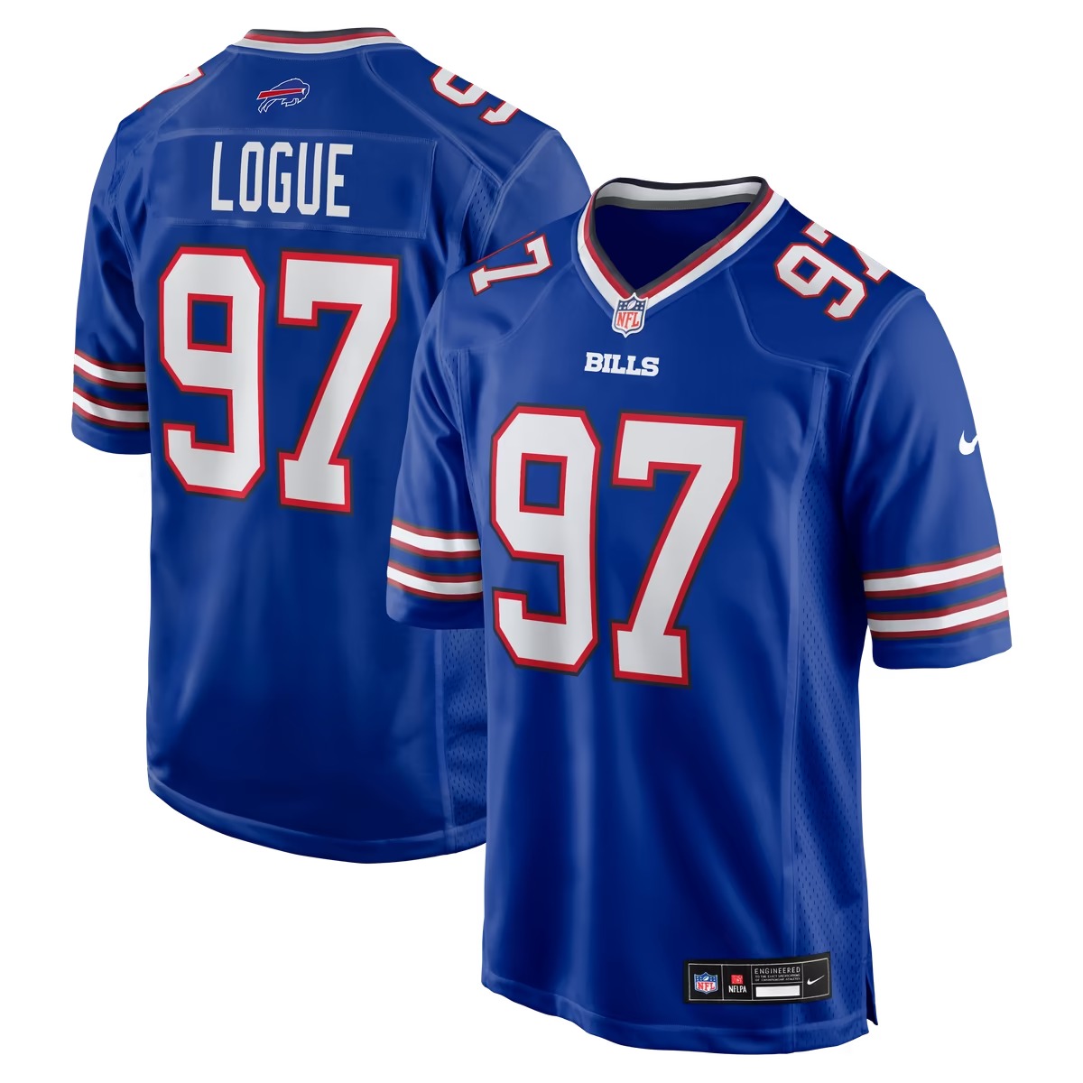 Hunk Wear - Zion Logue Buffalo Bills Nike Team Game Jersey - Royal