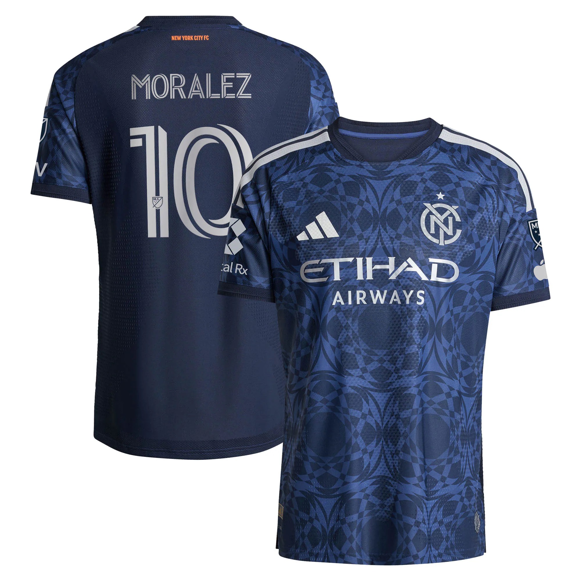 Hunk Wear - Maximiliano Moralez New York City FC adidas 2026 The All Nations Kit On-Field Authentic Patch Jersey - Blue