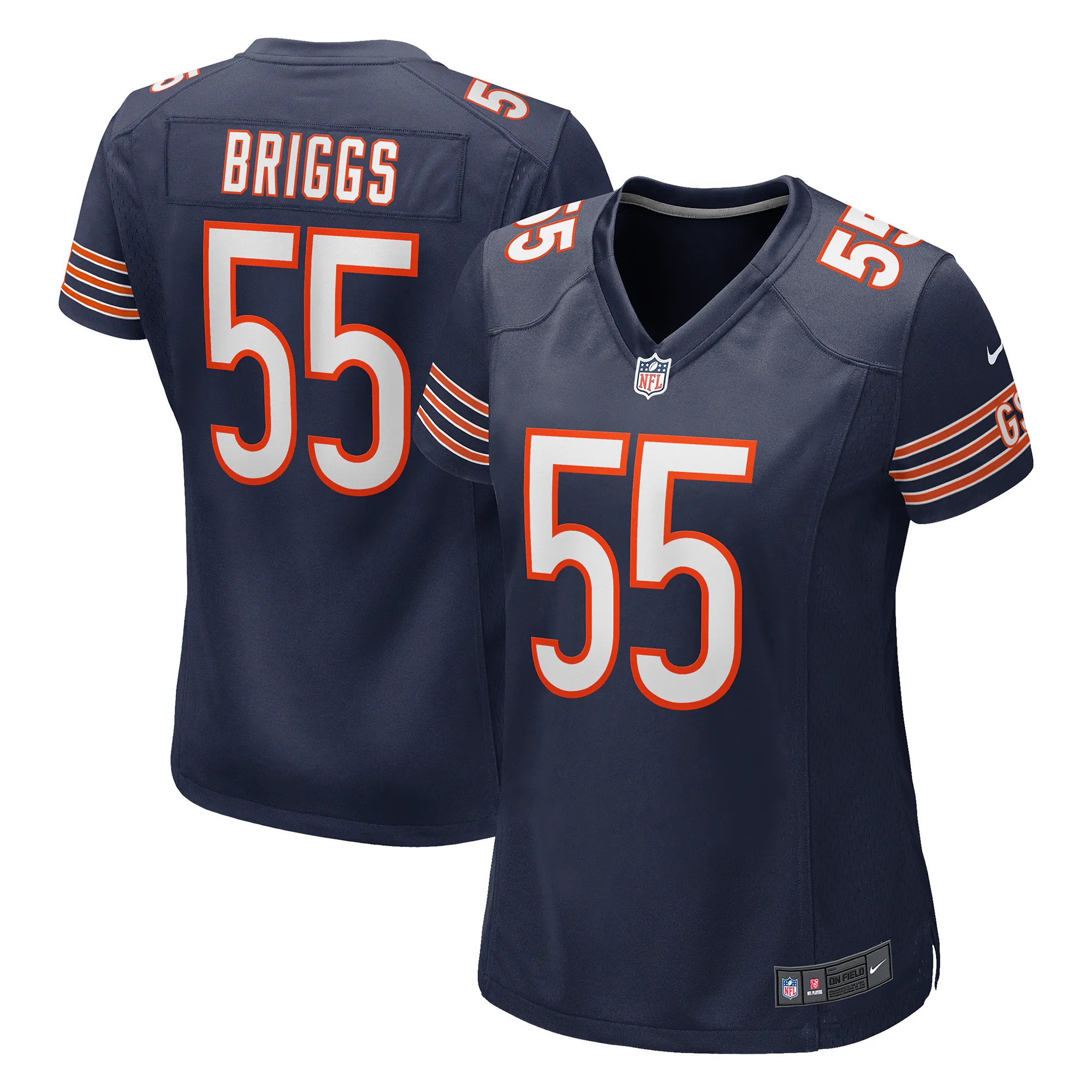 Hunk Wear - Lance Briggs Chicago Bears Nike Women's Game Retired Player Jersey - Navy