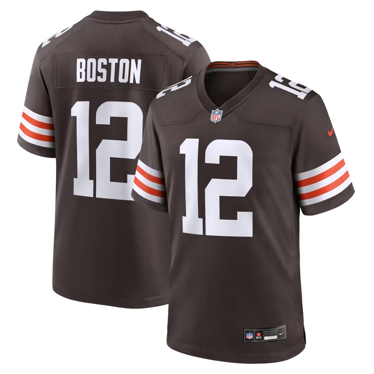 Hunk Wear - Denzel Boston Cleveland Browns Nike Game Jersey - Brown
