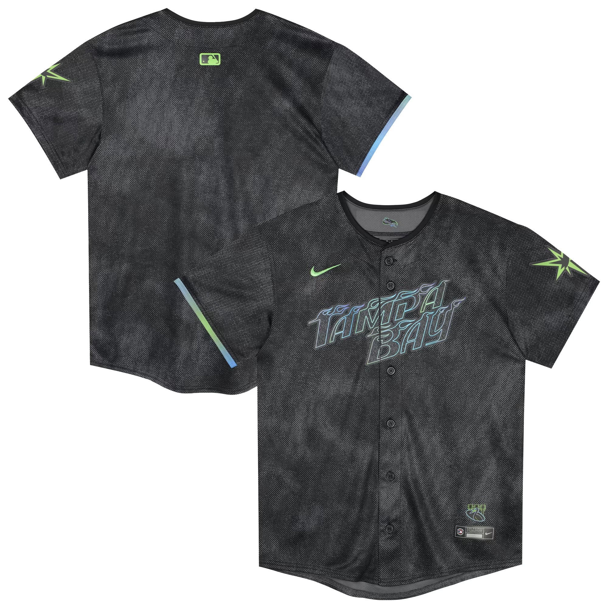 Hunk Wear - Tampa Bay Rays Nike Preschool City Connect Jersey - Black