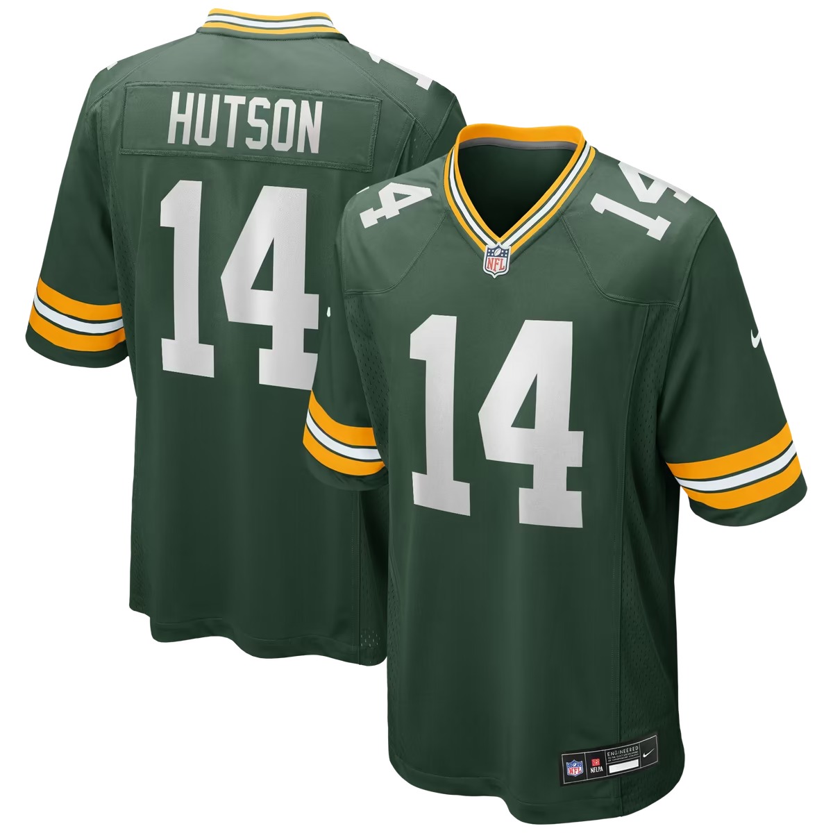 Hunk Wear - Don Hutson Green Bay Packers Nike Game Retired Player Jersey - Green