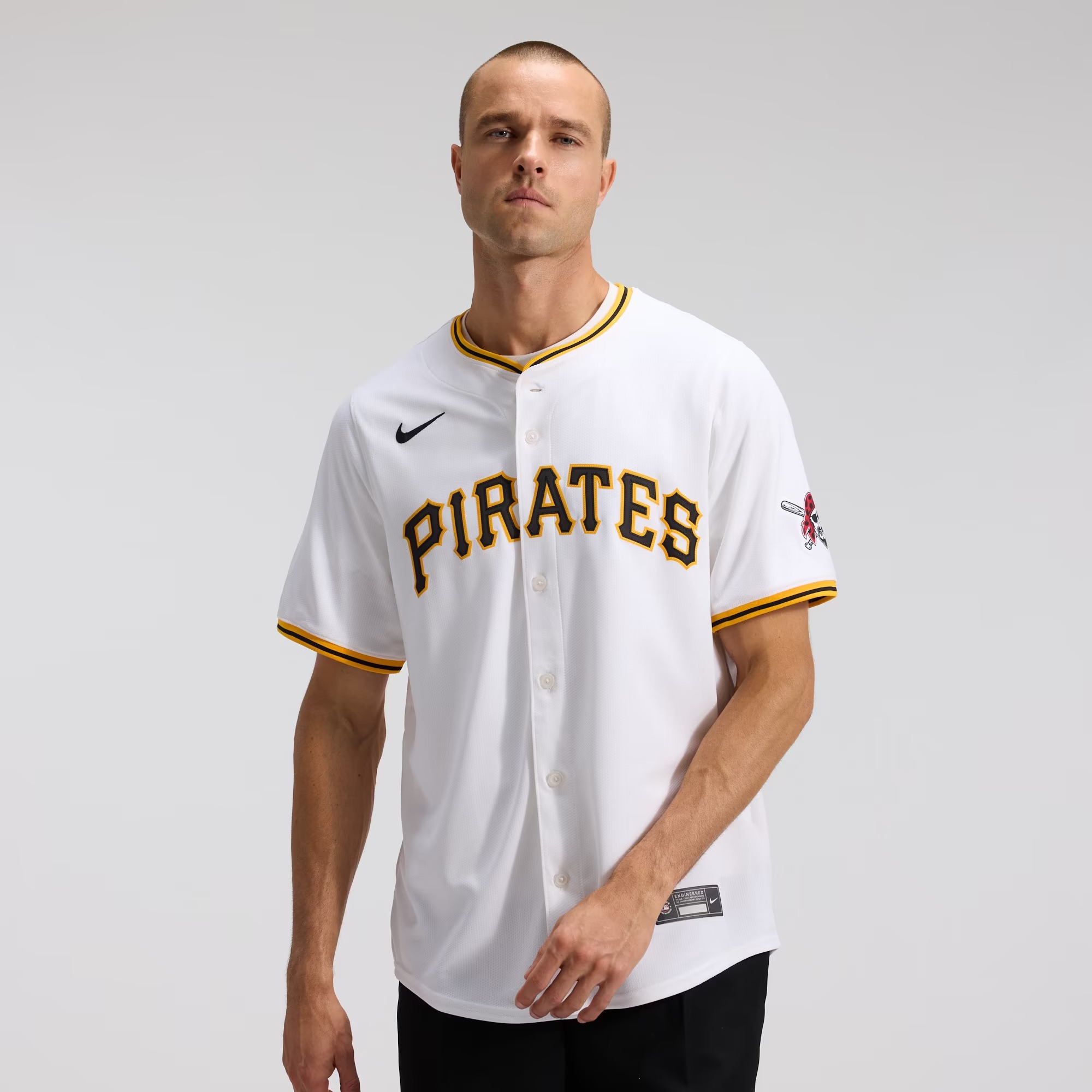 Hunk Wear - Pittsburgh Pirates Nike Home Limited Jersey - White