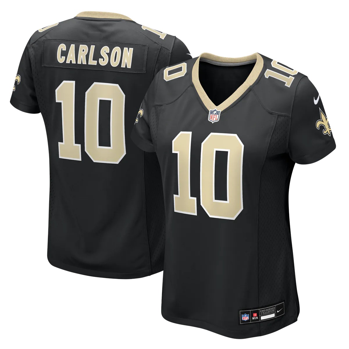Hunk Wear - Daniel Carlson New Orleans Saints Nike Women's Team Game Jersey - Black