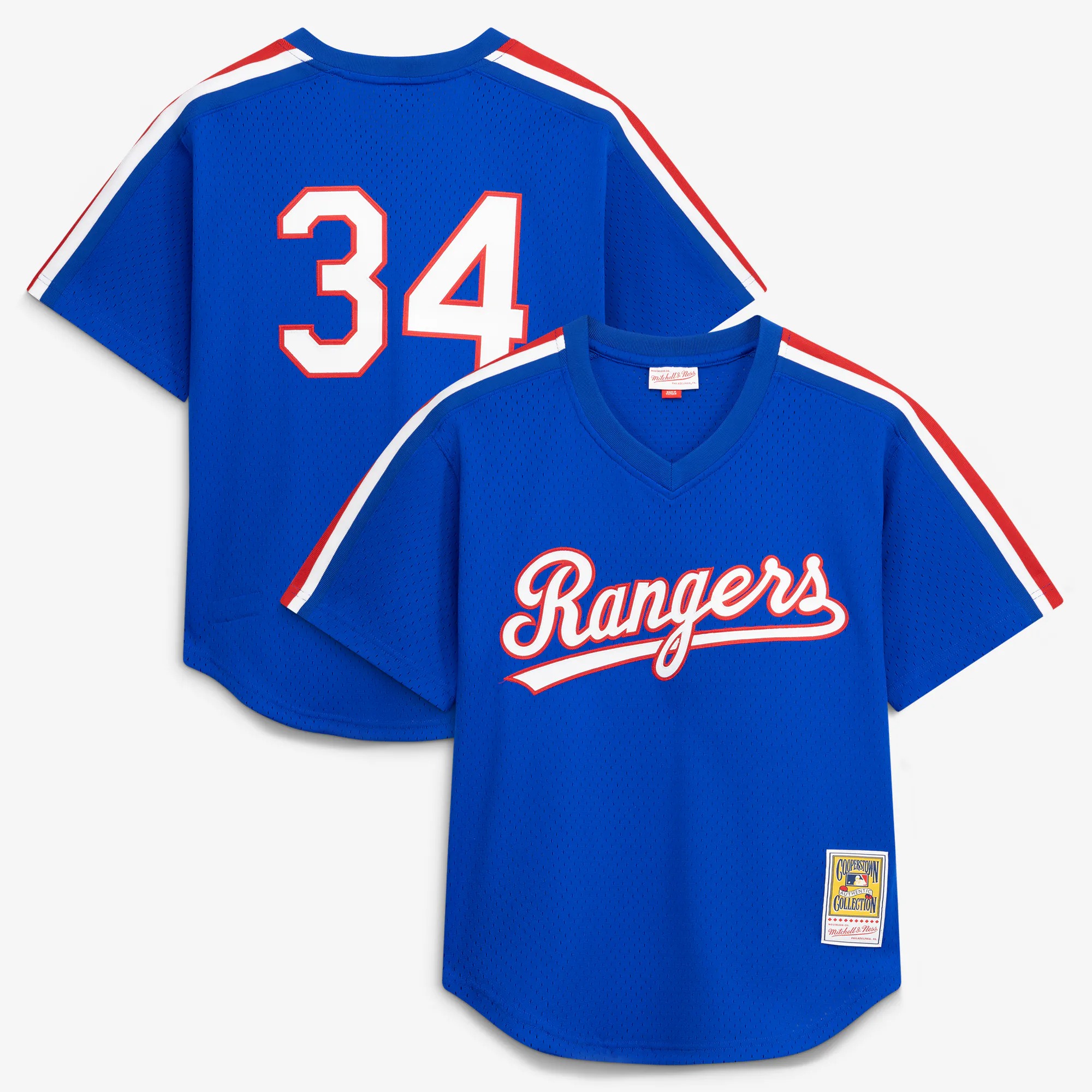 Hunk Wear - Nolan Ryan Texas Rangers Mitchell & Ness Authentic Batting Practice Jersey - Royal