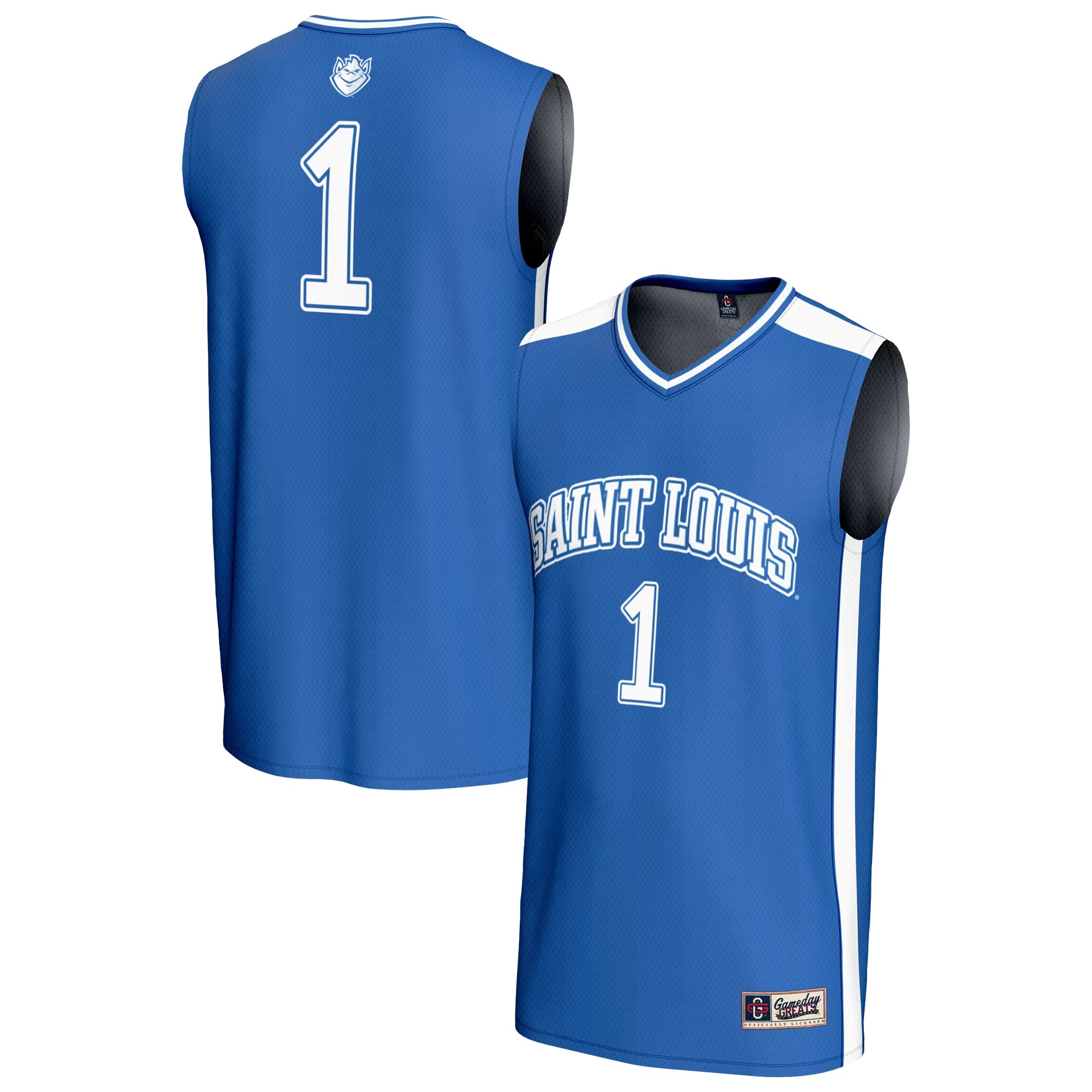 Hunk Wear - #1 Saint Louis Billikens GameDay Greats Unisex Lightweight Basketball Fashion Jersey - Blue