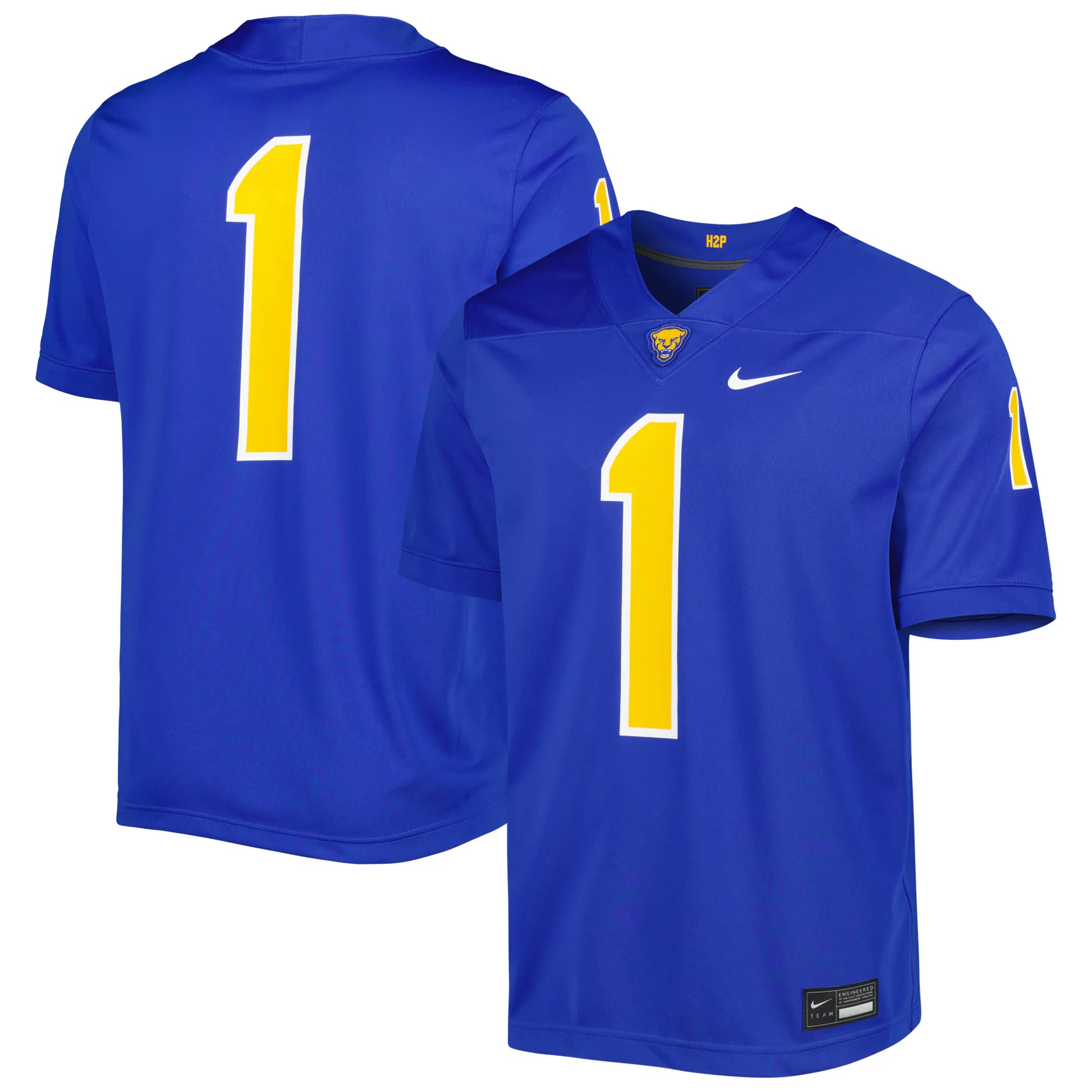 Hunk Wear - #1 Pitt Panthers Nike Untouchable Football Jersey - Royal