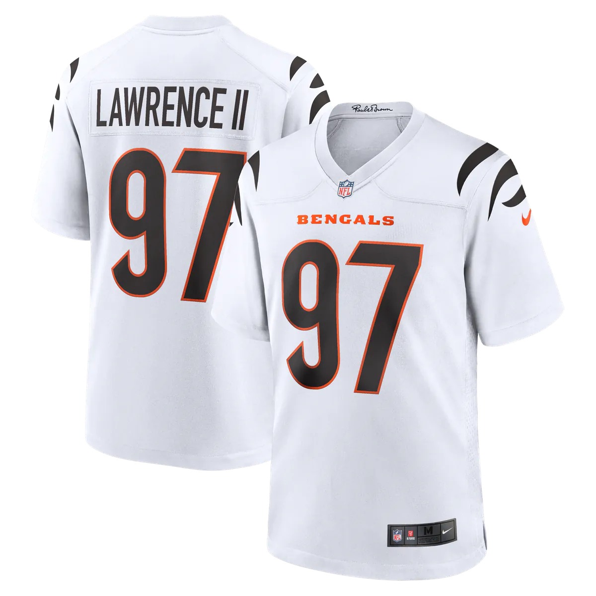 Hunk Wear - Dexter Lawrence II Cincinnati Bengals Nike Game Jersey - White