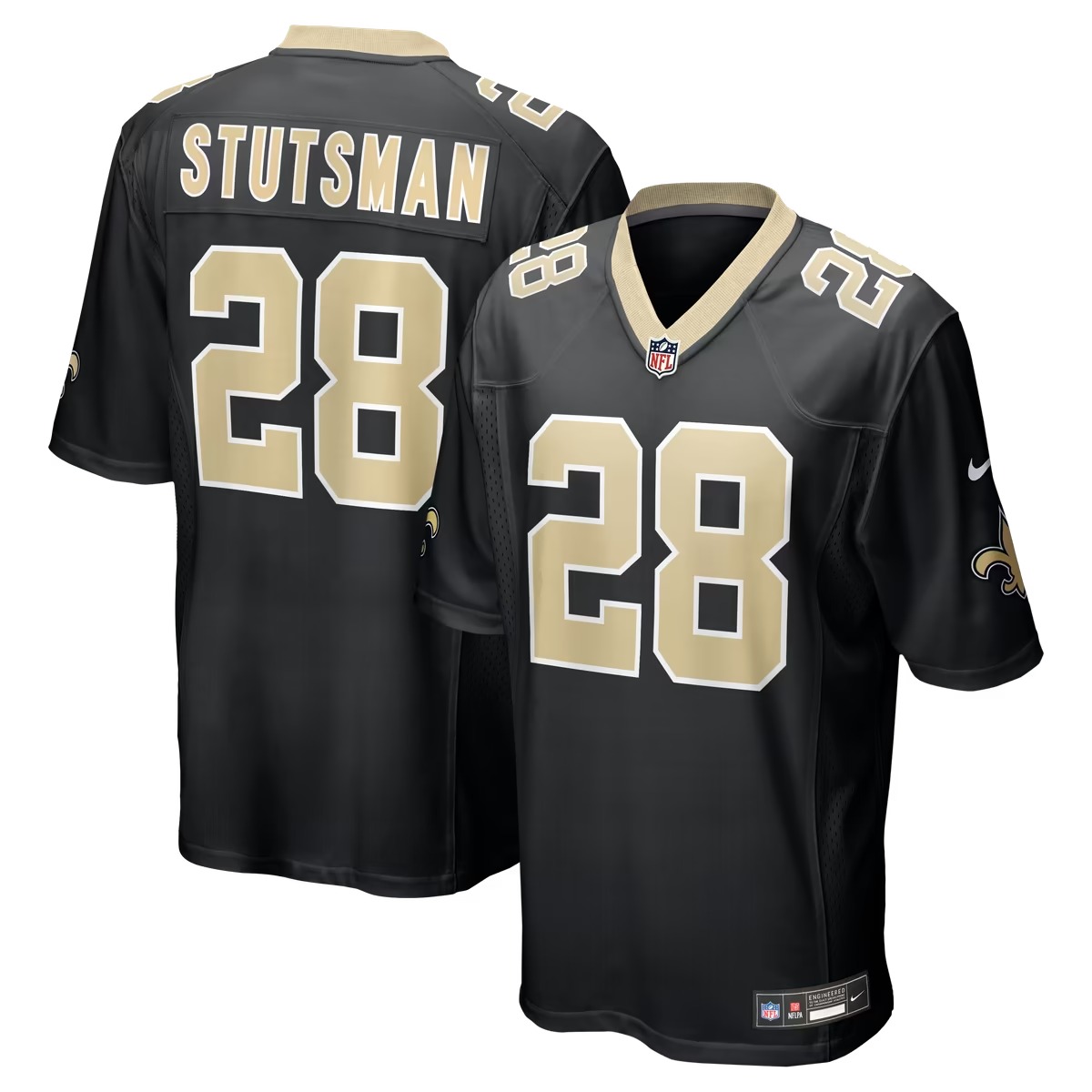 Hunk Wear - Danny Stutsman New Orleans Saints Nike Team Game Jersey - Black