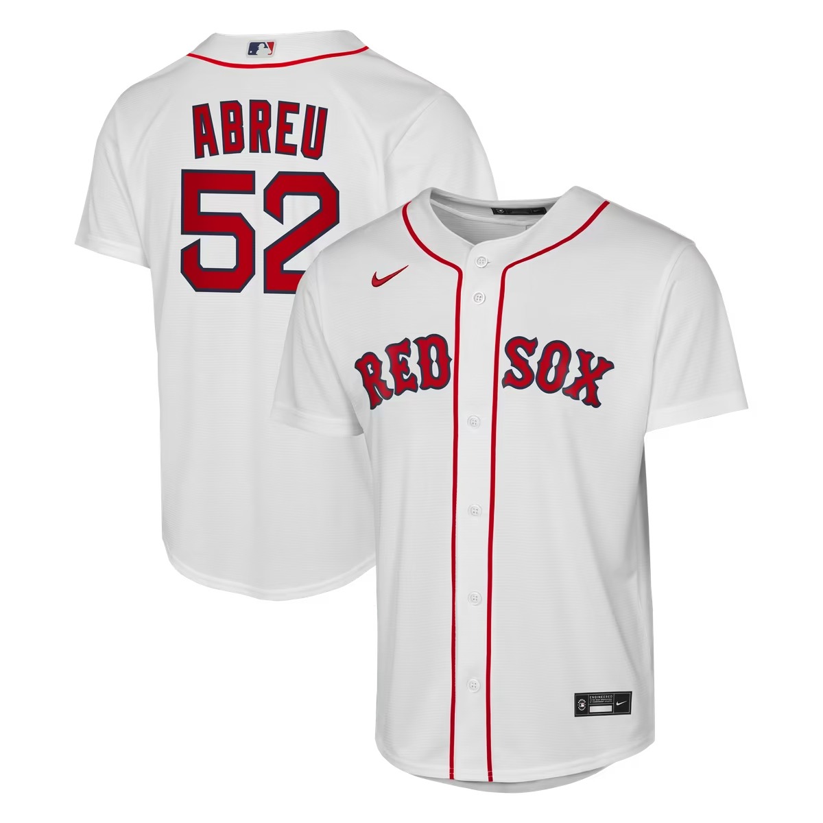 Hunk Wear - Wilyer Abreu Boston Red Sox Nike Youth Home Replica Jersey - White