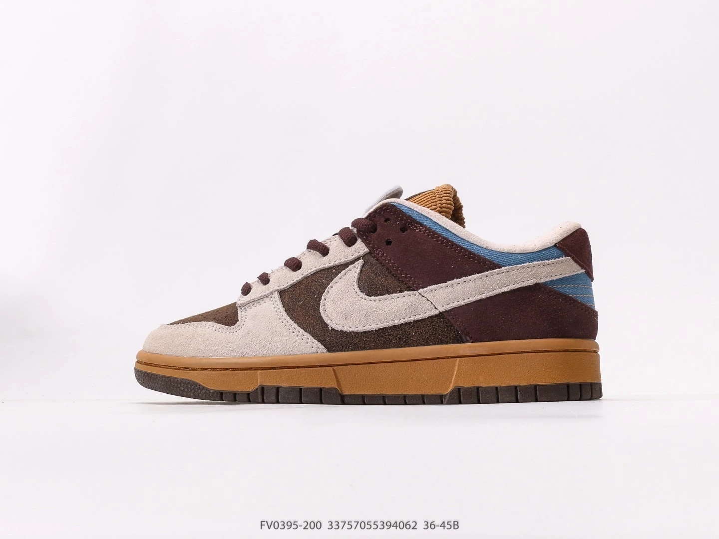 Nike SB Dunk Low Suede Mix Casual Shoes Brown FV0395-200
