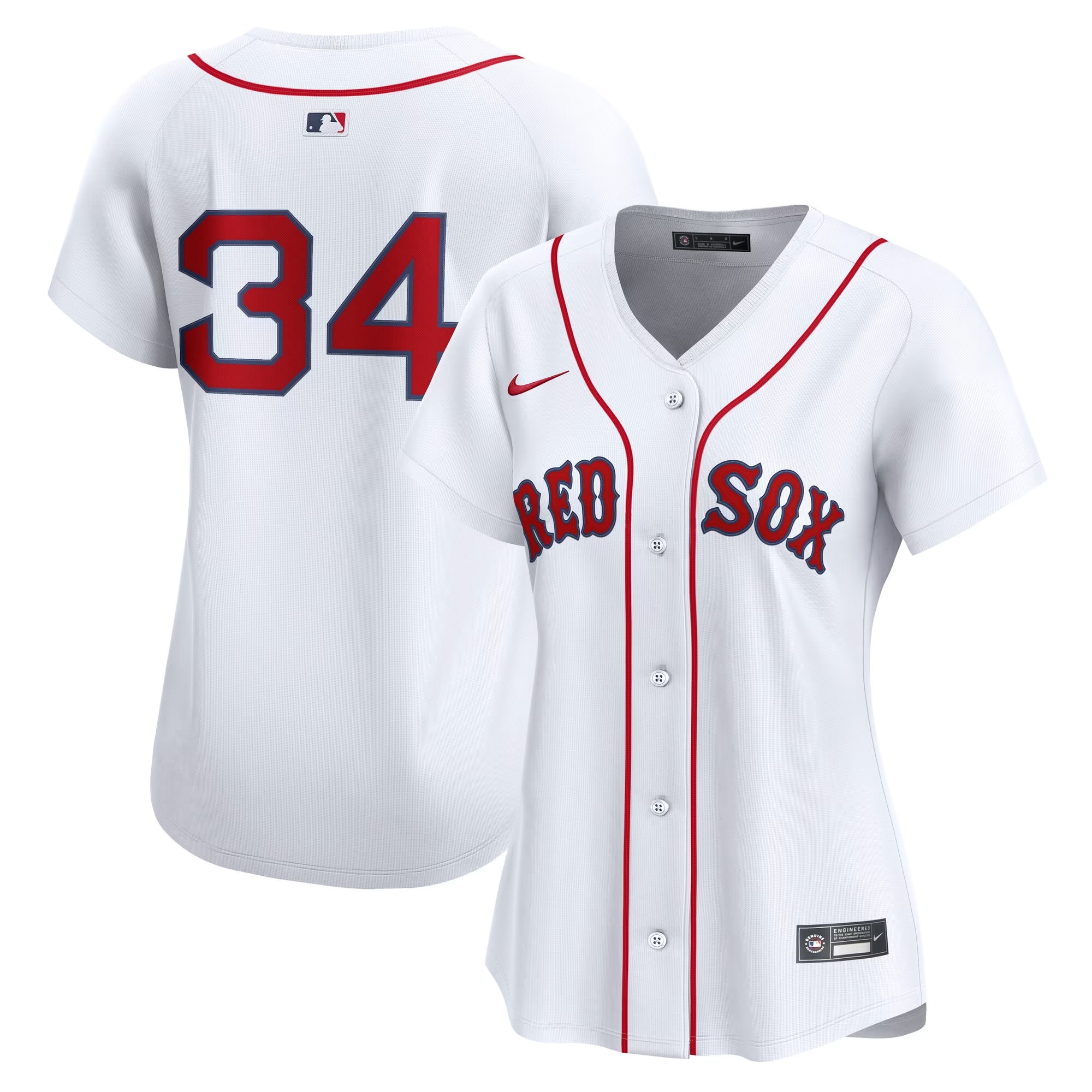 Hunk Wear - David Ortiz Boston Red Sox Nike Women's Home Limited Player Jersey - White
