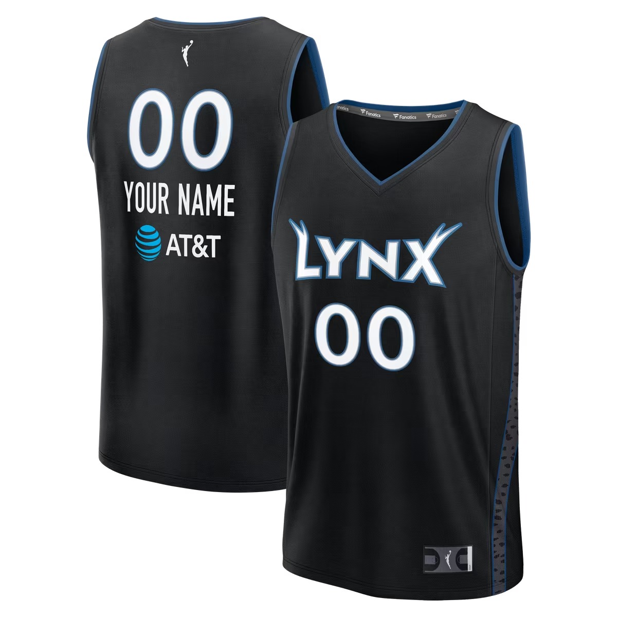 Hunk Wear - Minnesota Lynx Fanatics Youth Fast Break Custom Jersey - Rebel Edition - Black