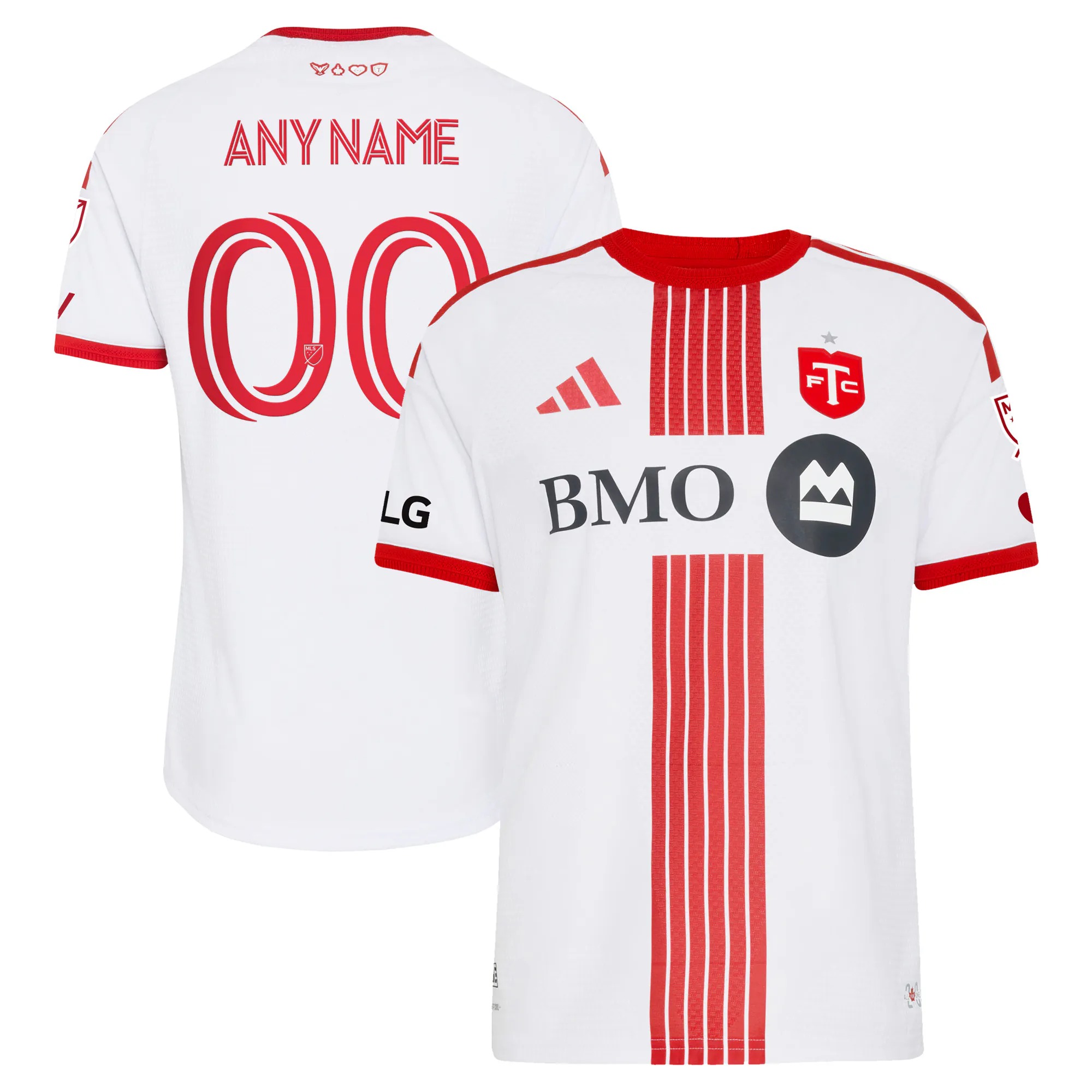 Hunk Wear - Toronto FC adidas 2026 Winter Kit On-Field Authentic Patch Custom Jersey - White