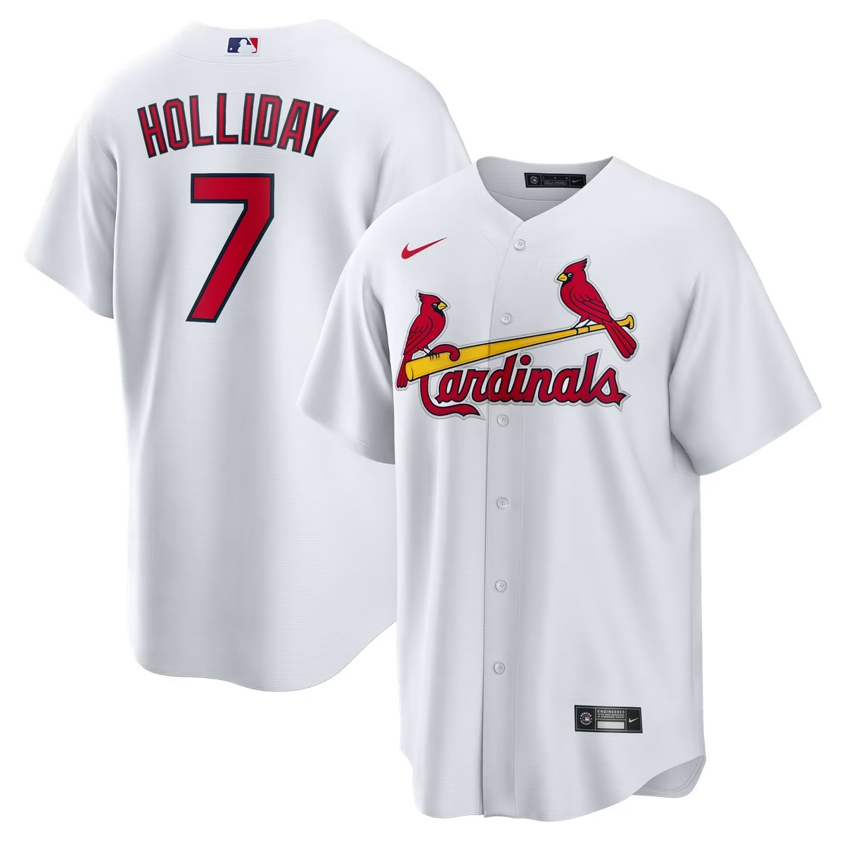 Hunk Wear - Matt Holliday St. Louis Cardinals Nike Home Retired Player Replica Jersey - White