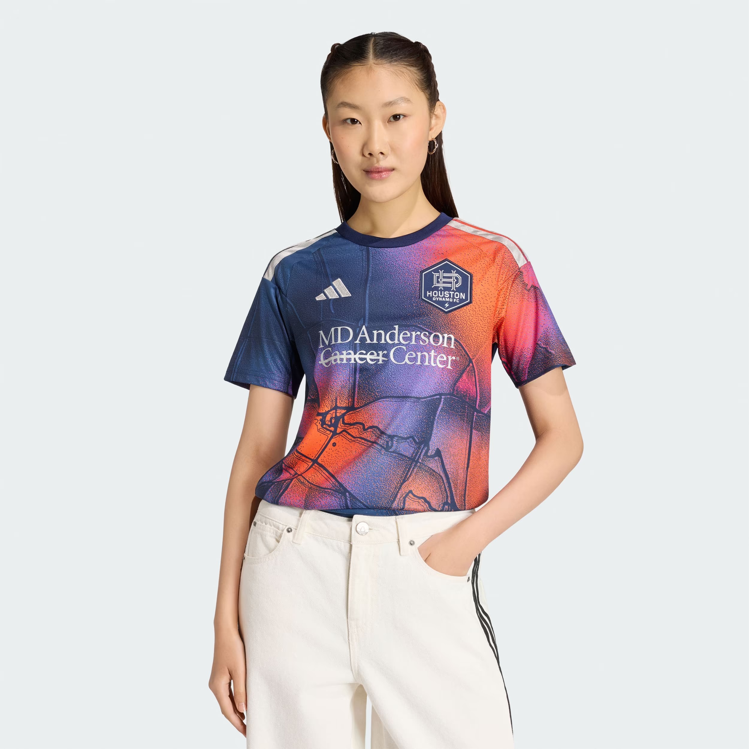 Hunk Wear - Houston Dynamo FC adidas Women's 2026 Mission Control Replica Jersey - Blue