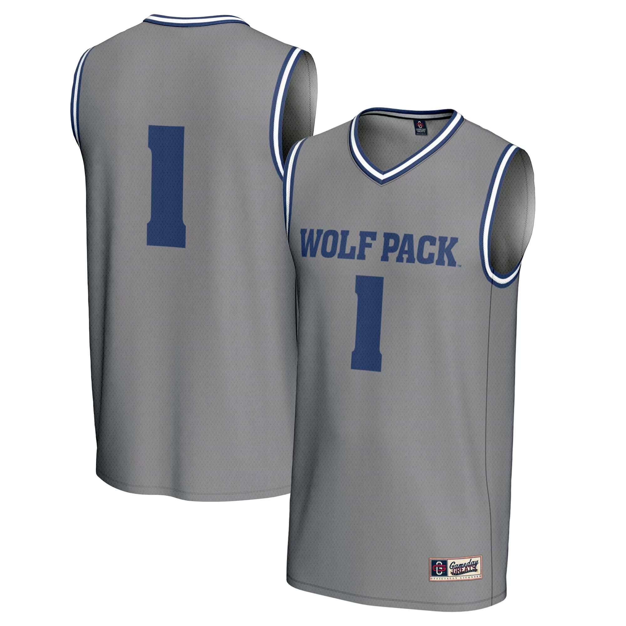 Hunk Wear - #1 Nevada Wolf Pack GameDay Greats Lightweight Basketball Fashion Jersey - Gray