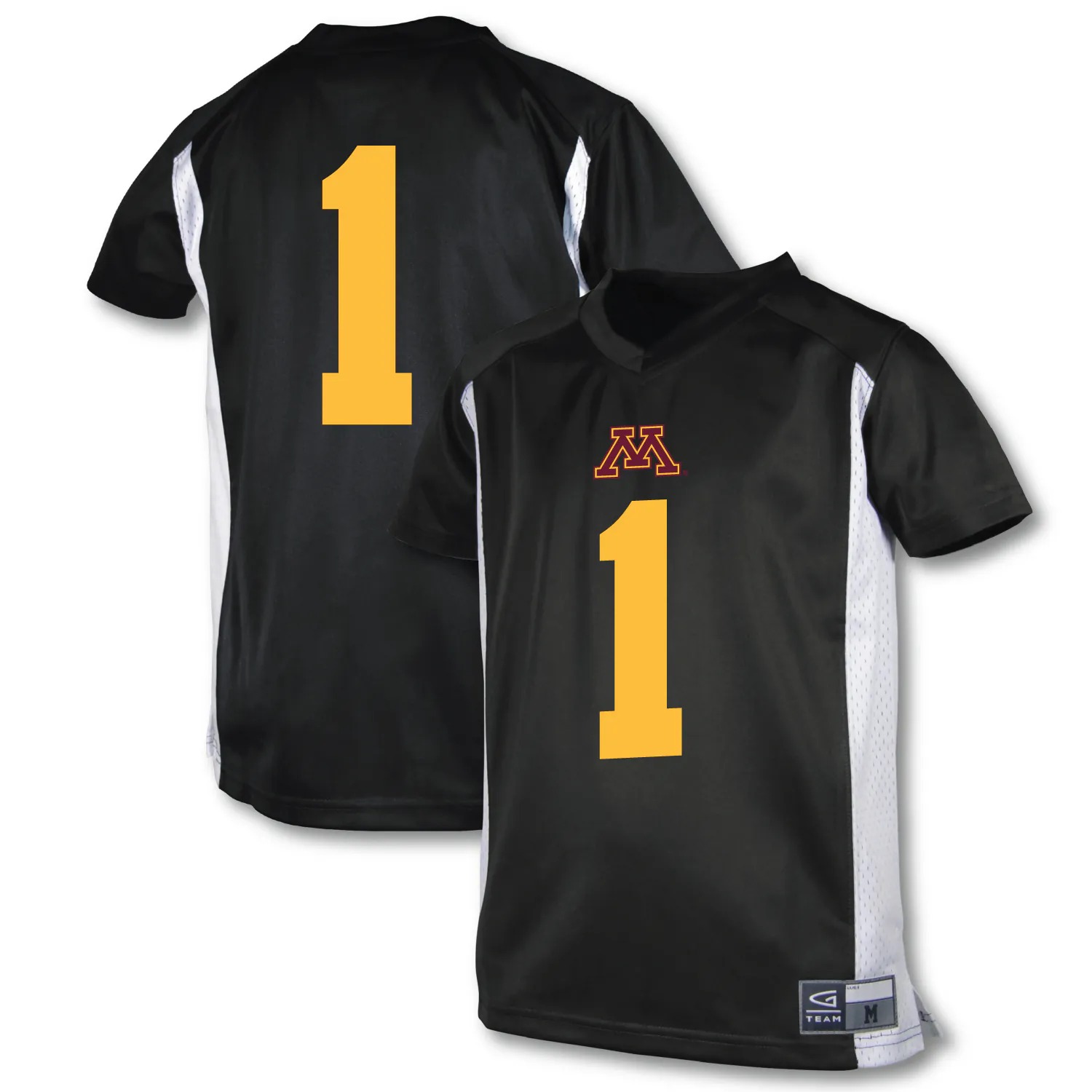 Hunk Wear - #1 Minnesota Golden Gophers Garb Youth Football Jersey - Black