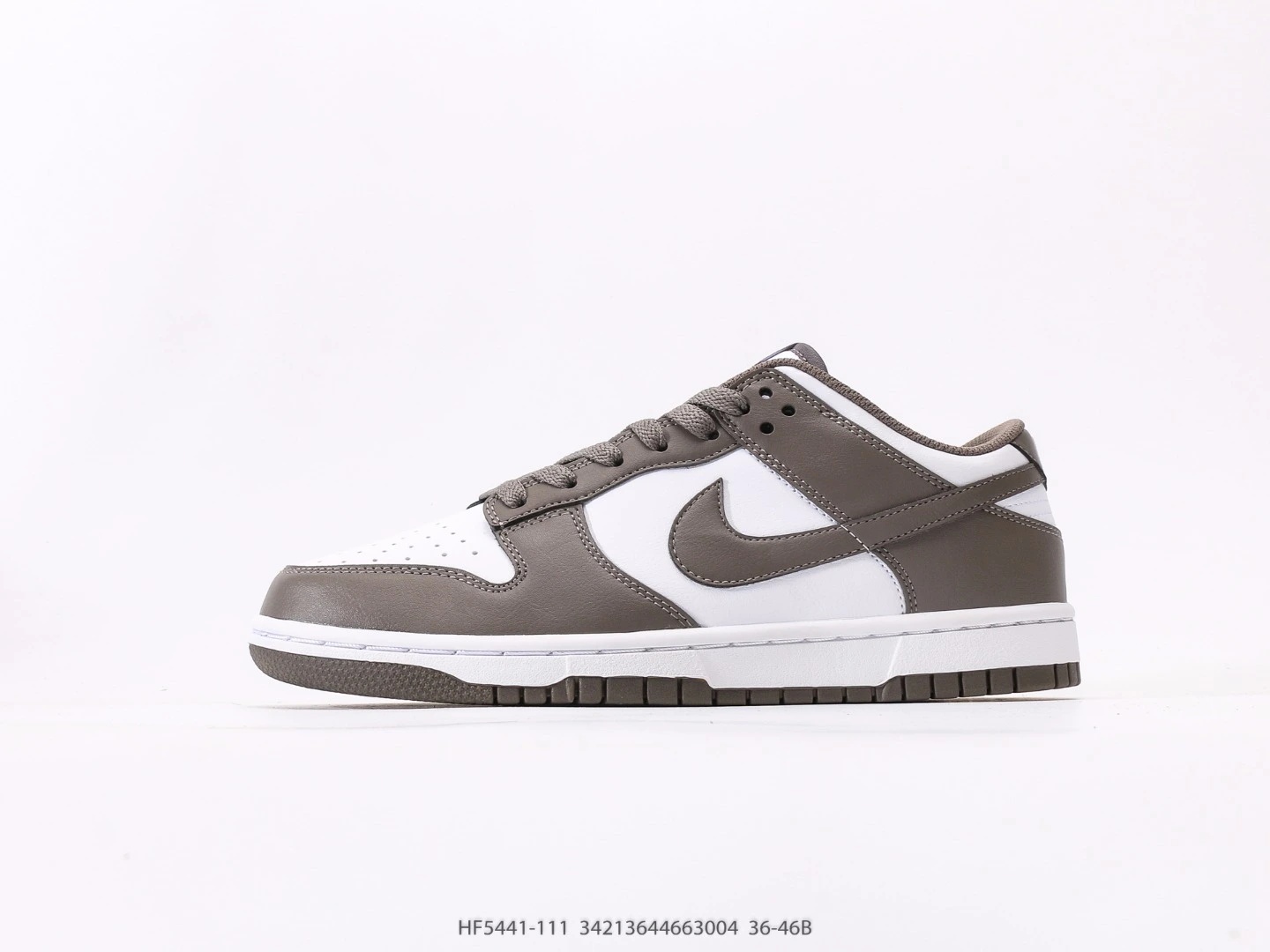 Nike Dunk Low White Grey Leather Sneakers HF5441-111