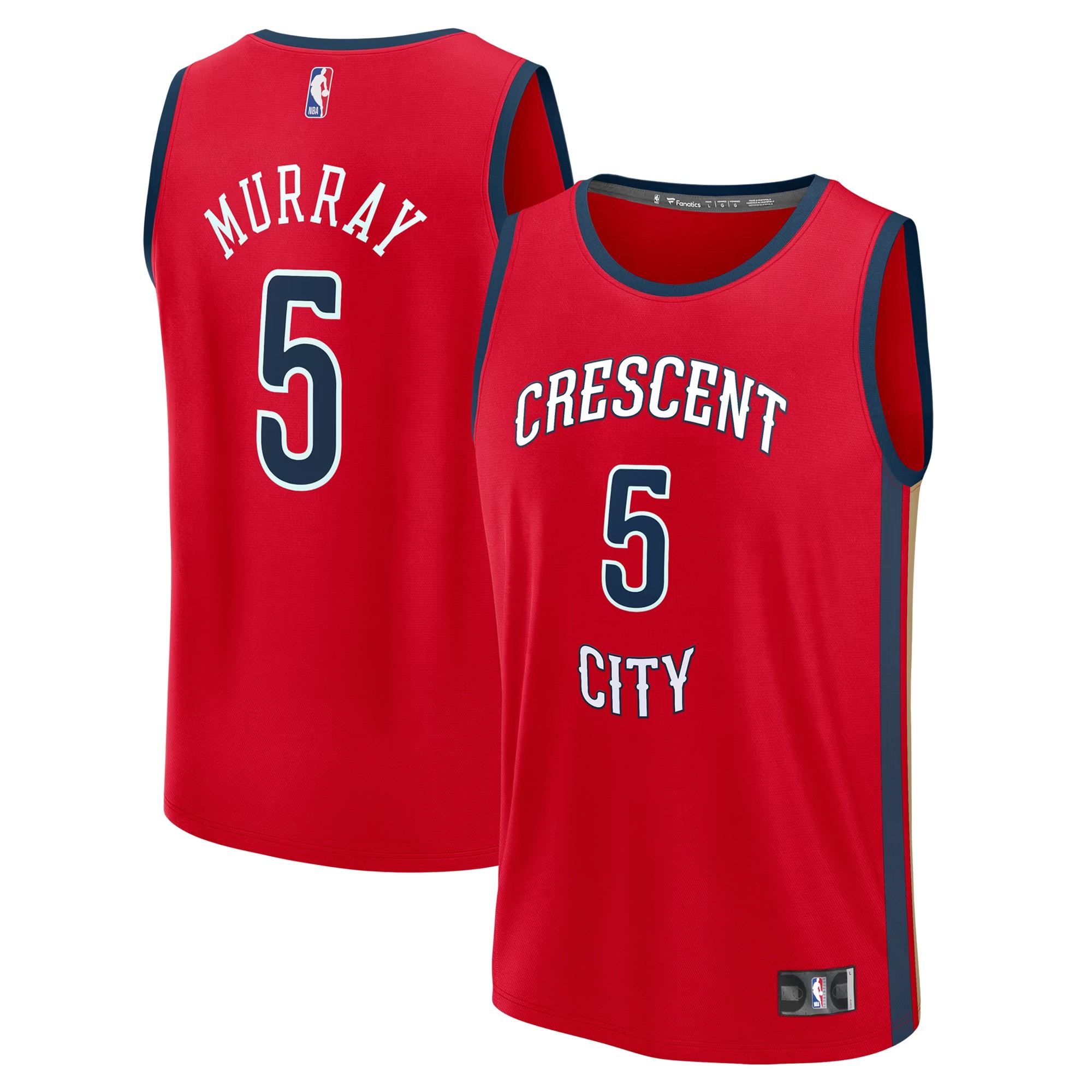 Hunk Wear - Dejounte Murray New Orleans Pelicans Fanatics Youth Fast Break Replica Player Jersey - Statement Edition - Red