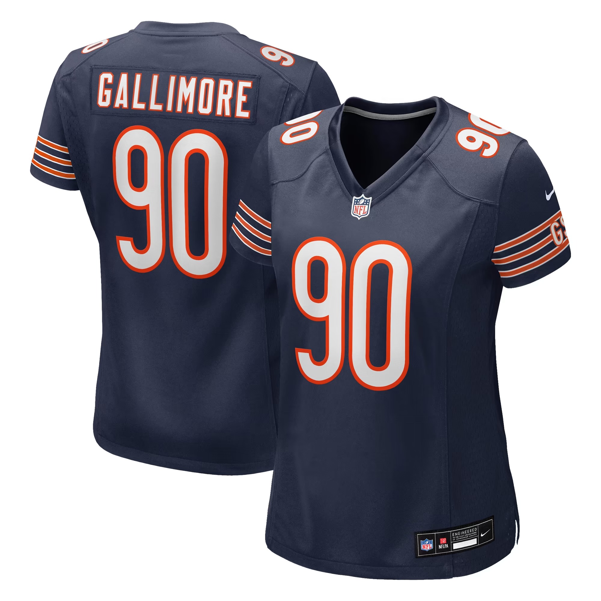 Hunk Wear - Neville Gallimore Chicago Bears Nike Women's Team Game Jersey - Navy