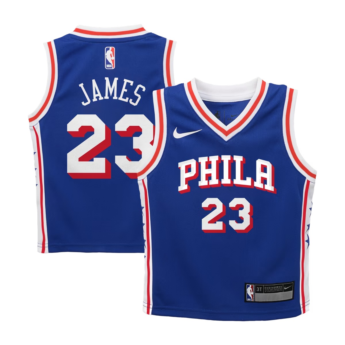 Hunk Wear - LeBron James Philadelphia 76ers Nike Preschool Swingman Swingman Jersey - Royal - Icon Edition