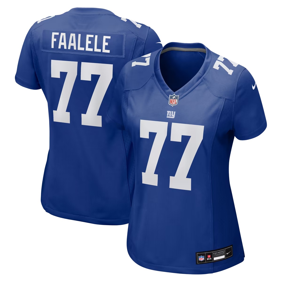 Hunk Wear - Daniel Faalele New York Giants Nike Women's Team Game Jersey - Royal