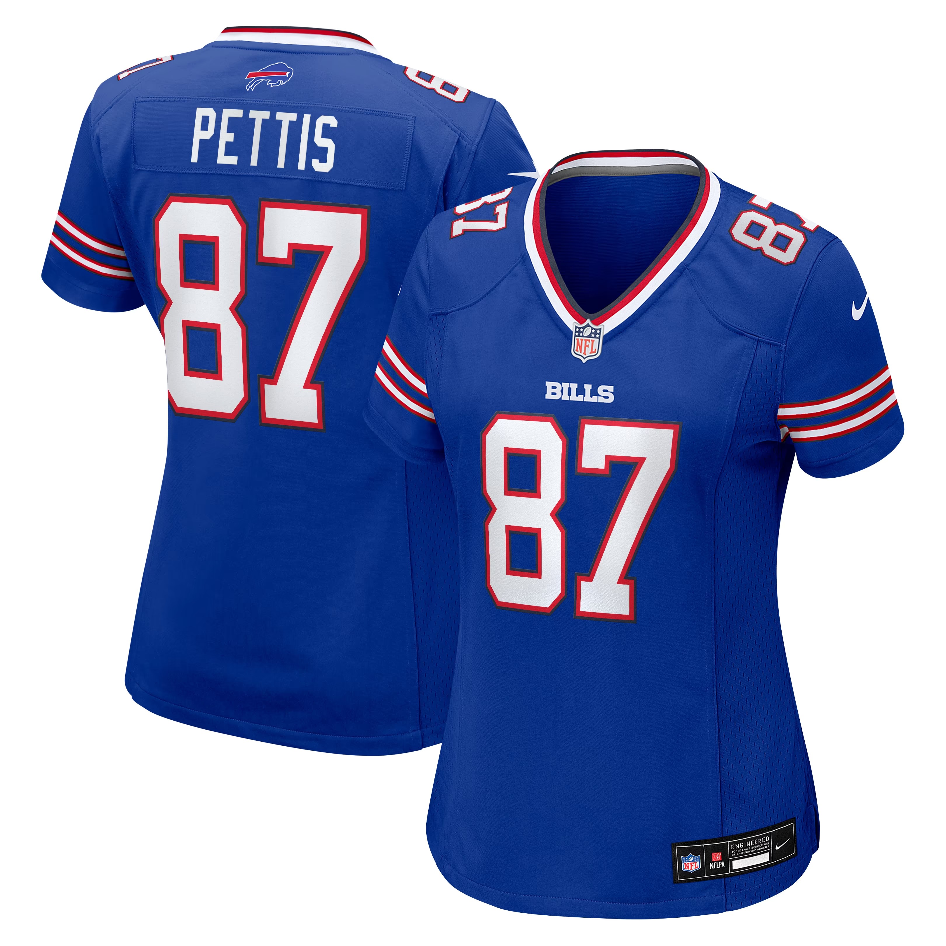 Hunk Wear - Dante Pettis Buffalo Bills Nike Women's Team Game Jersey - Royal